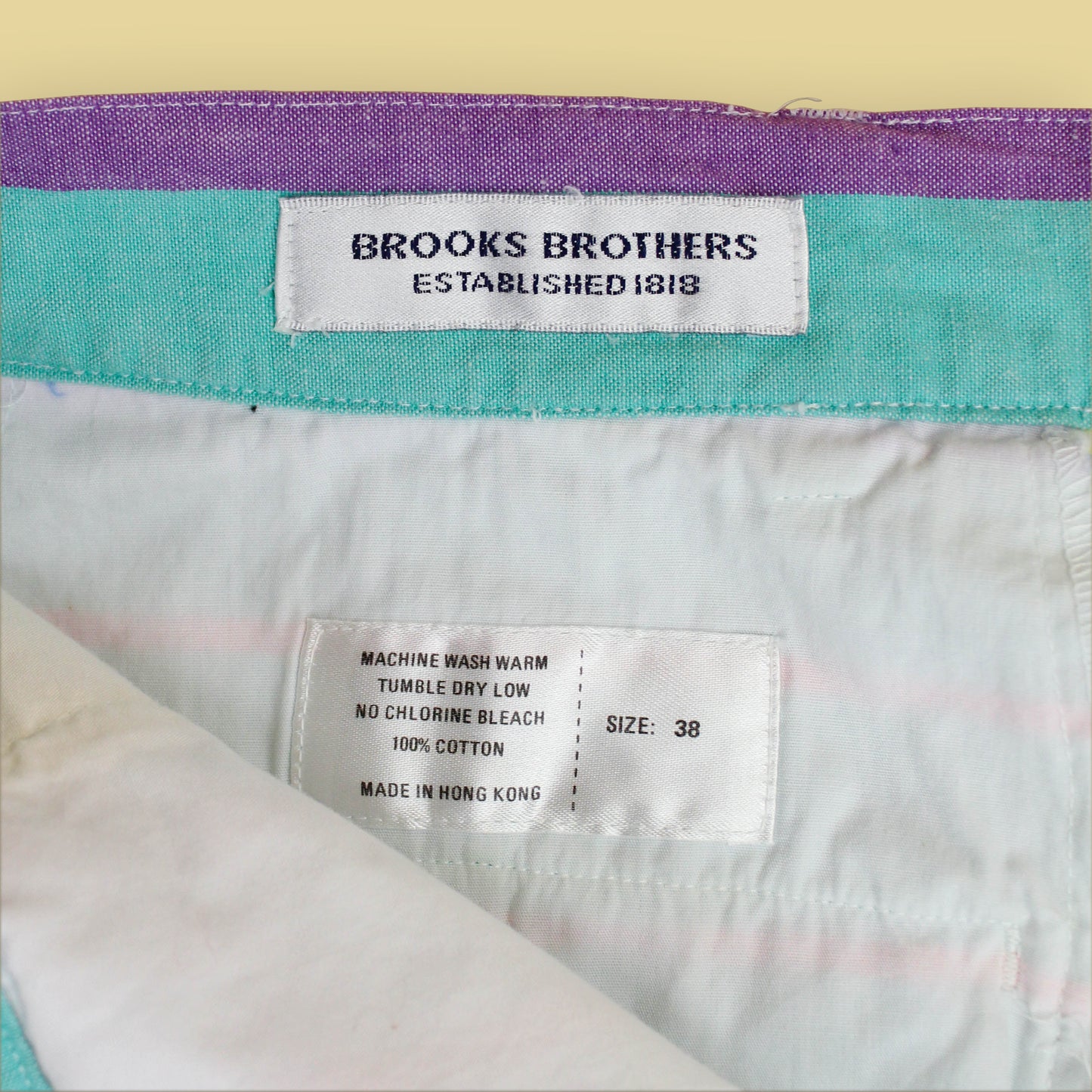 Brooks Brothers Striped Madras Shorts