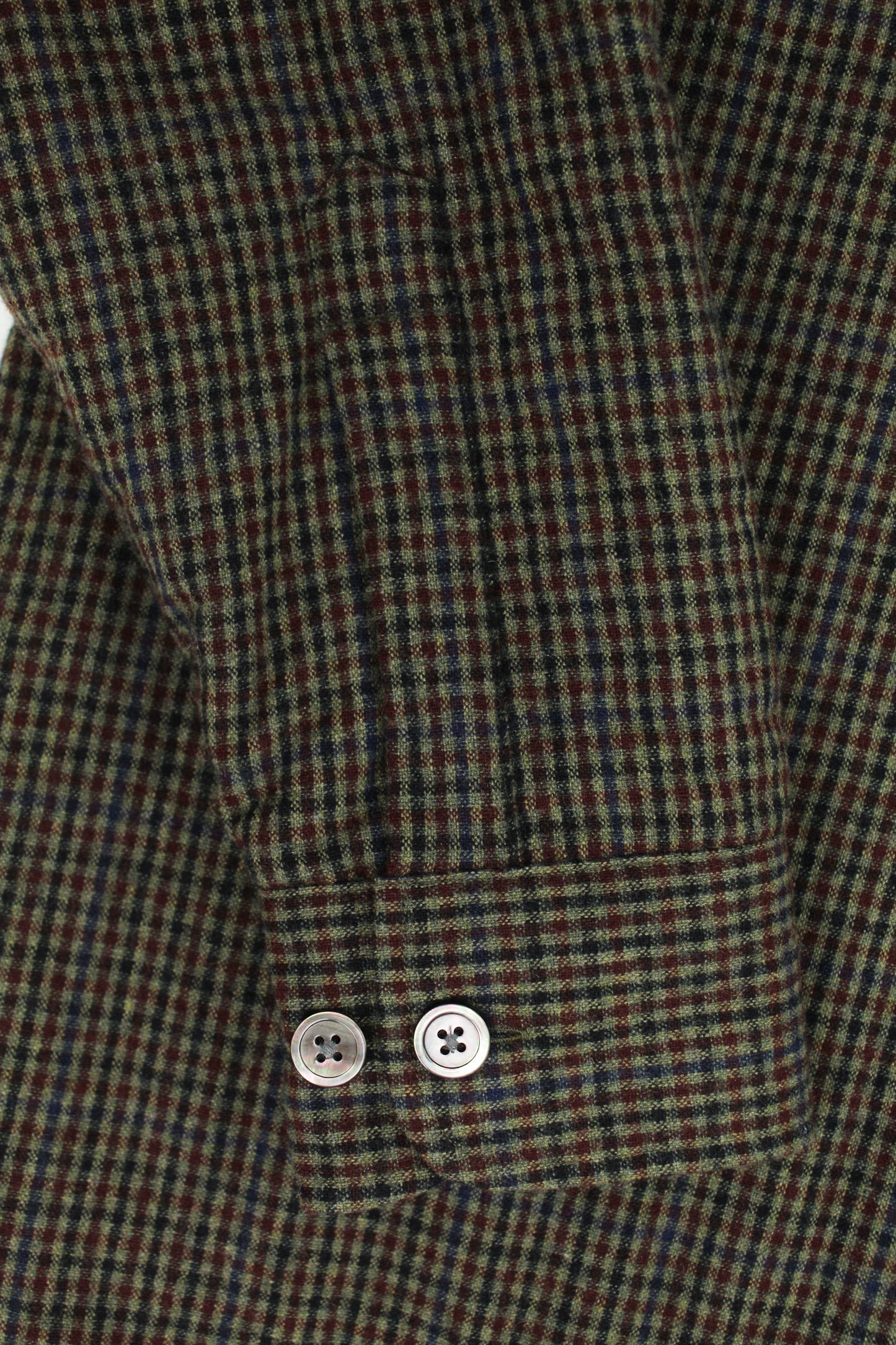 Très Bien Check Wool Flannel Padded Shirt Jacket