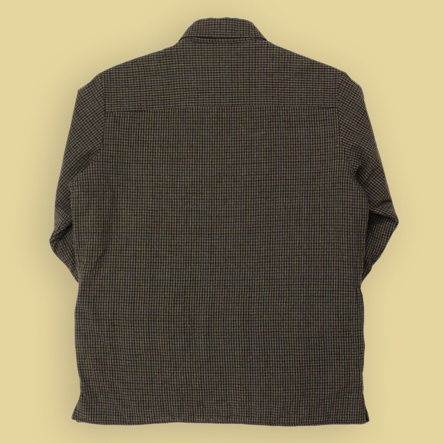 Très Bien Check Wool Flannel Padded Shirt Jacket