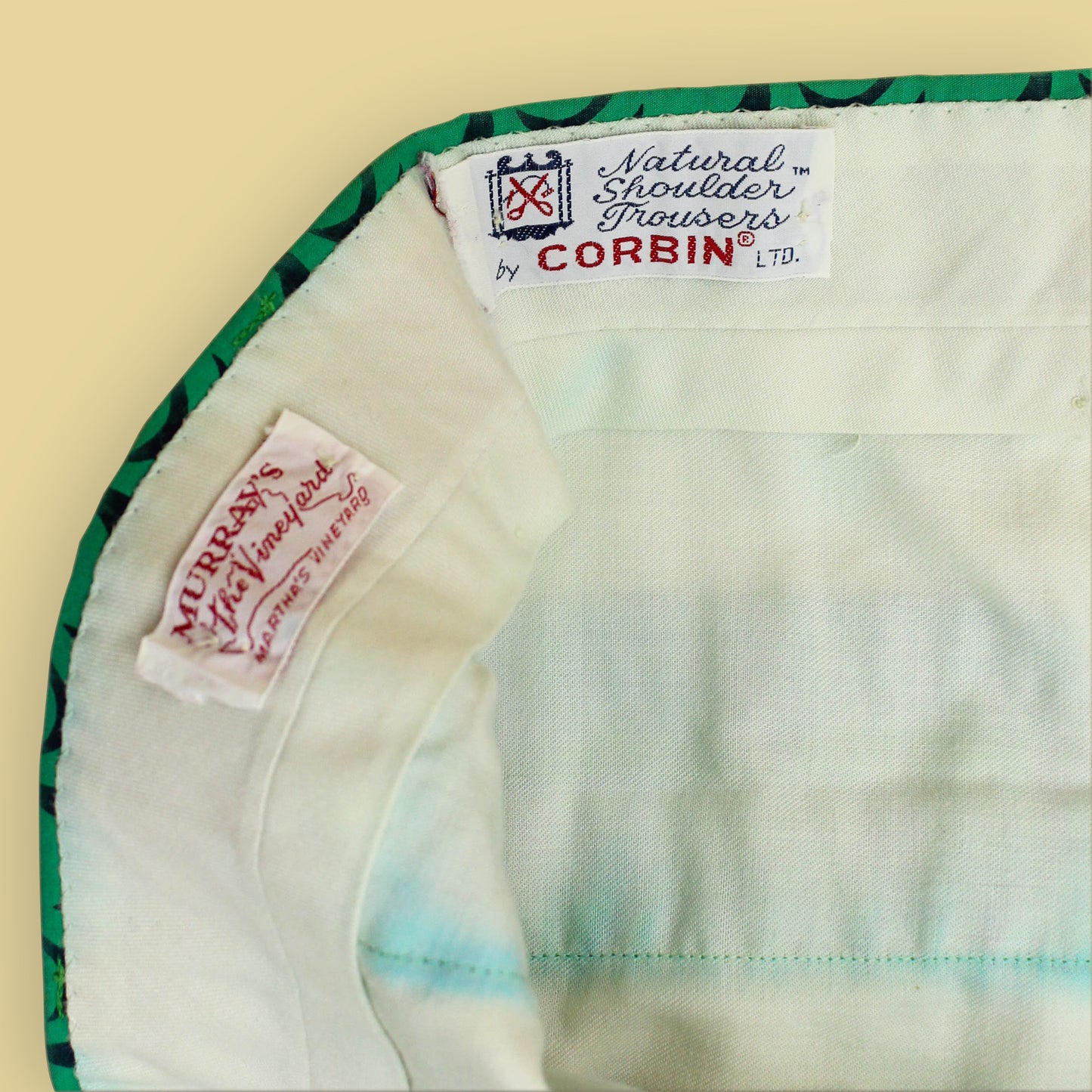 Corbin for Murray's Toggery Whale Print Chinos