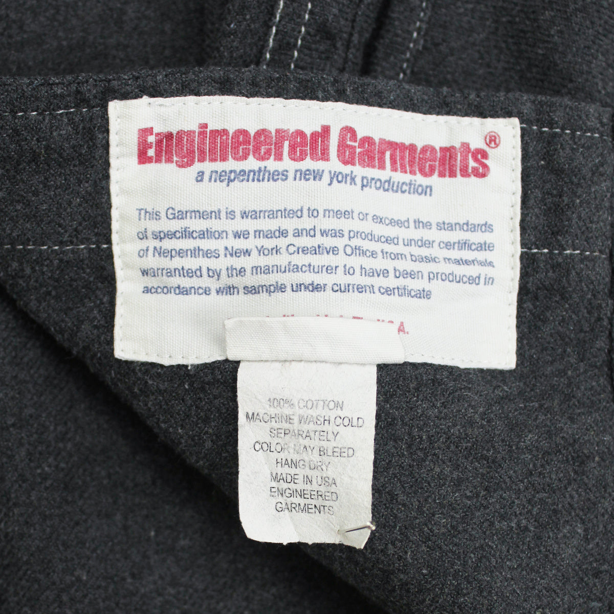 Engineered Garments Cotton Flannel Miner Shirt