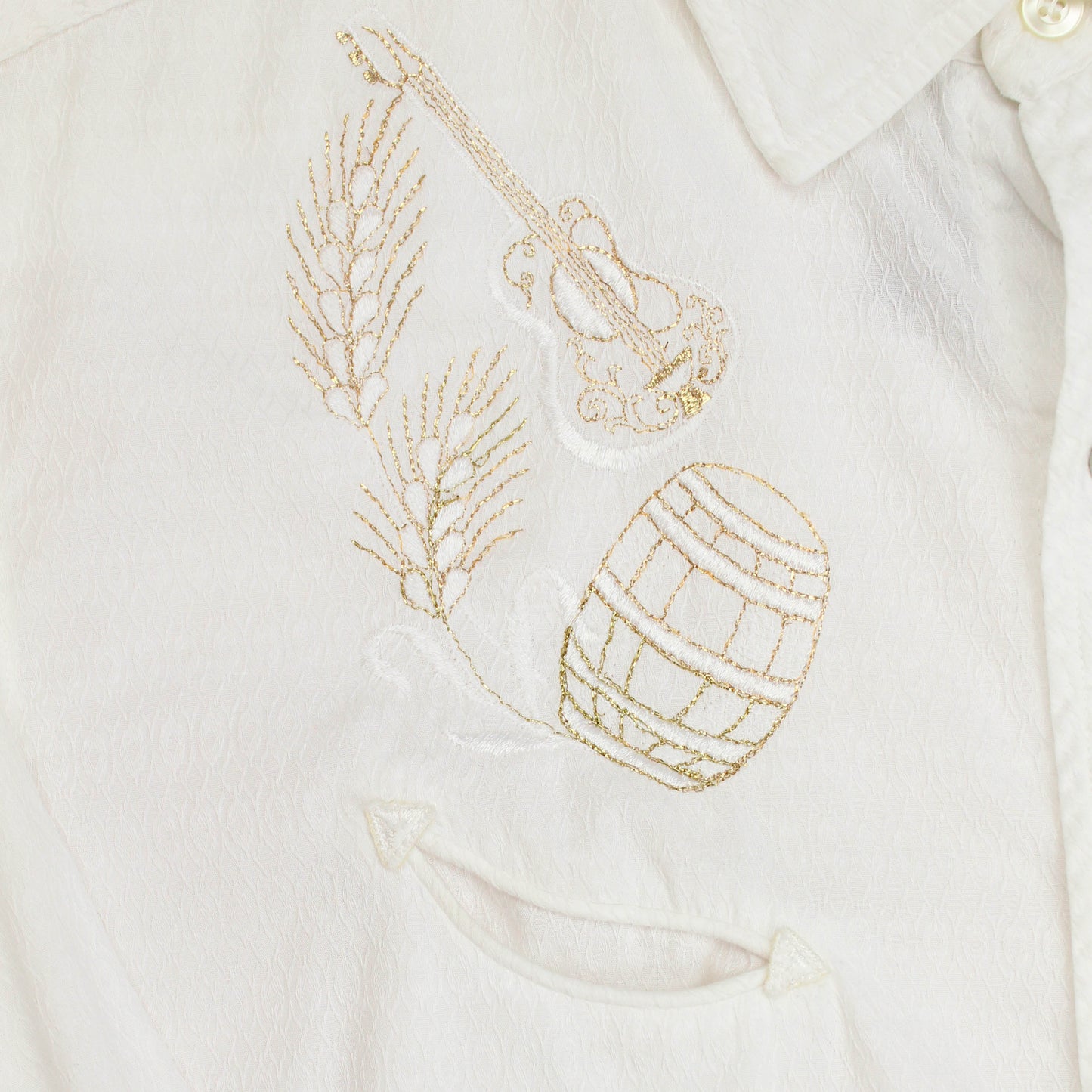H Bar C Embroidered Cotton Pearl Snap Western Shirt