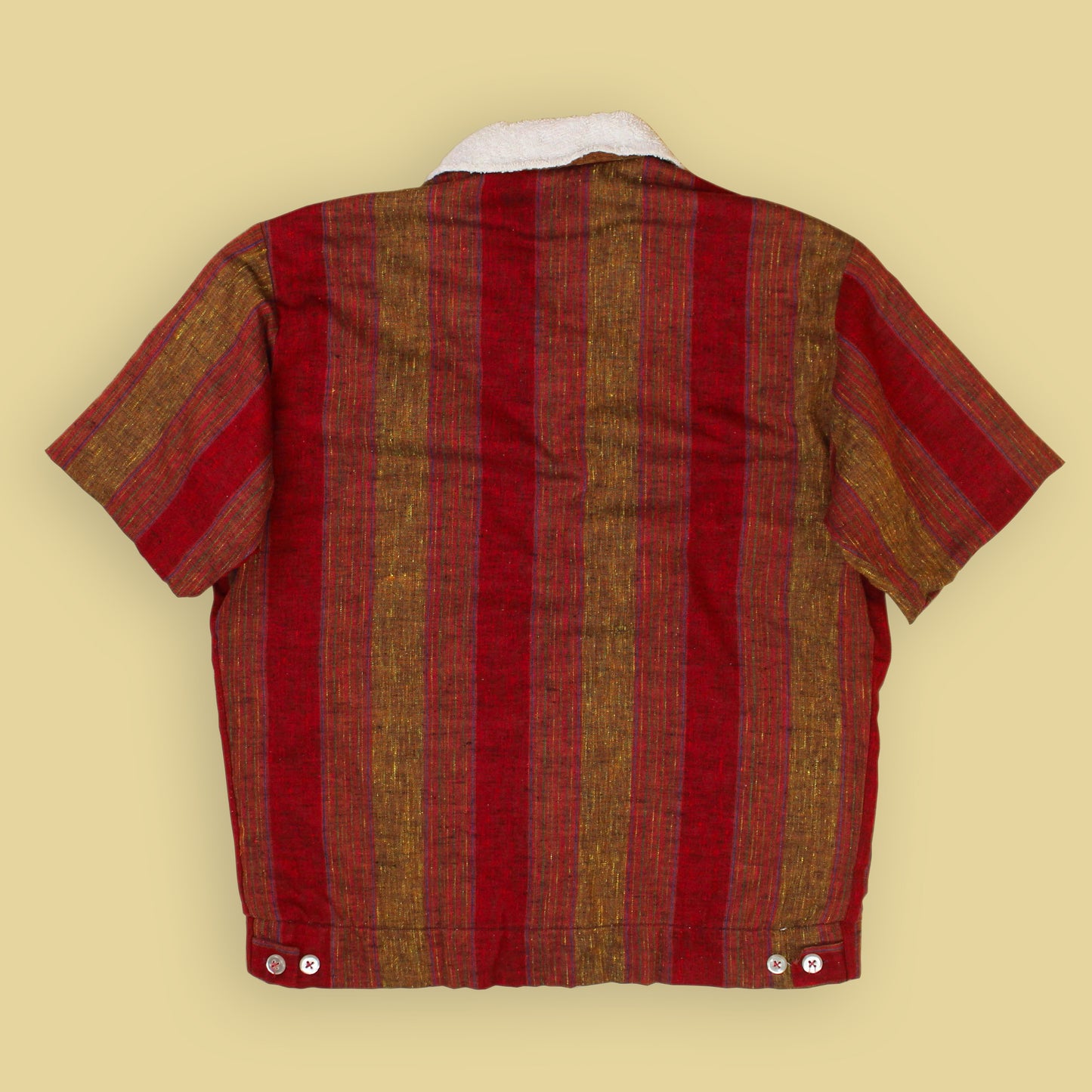 McGregor Striped Terry Cloth Lined Cabana Shirt Jac