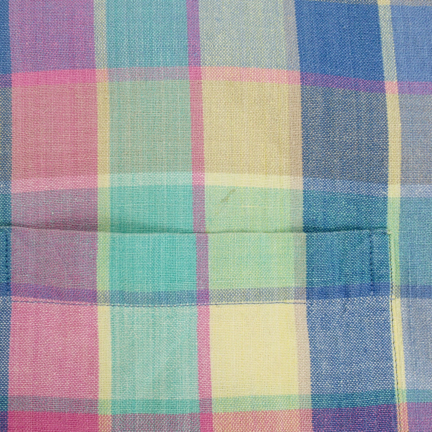 Brooks Brothers Madras Camp Collar Short Sleeve Button-Up Shirt