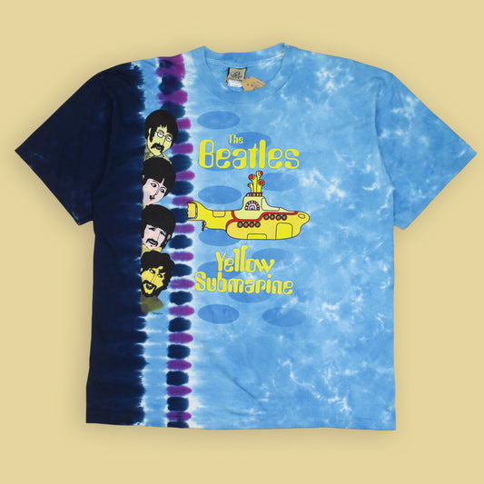 Liquid Blue The Beatles Yellow Submarine Tie Dye Band Tee