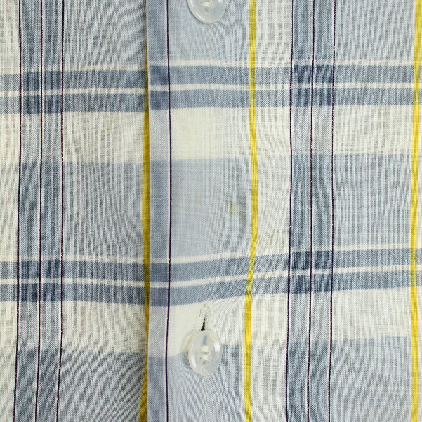 Distinctive Sportswear Printed Plaid Loop Collar Shirt