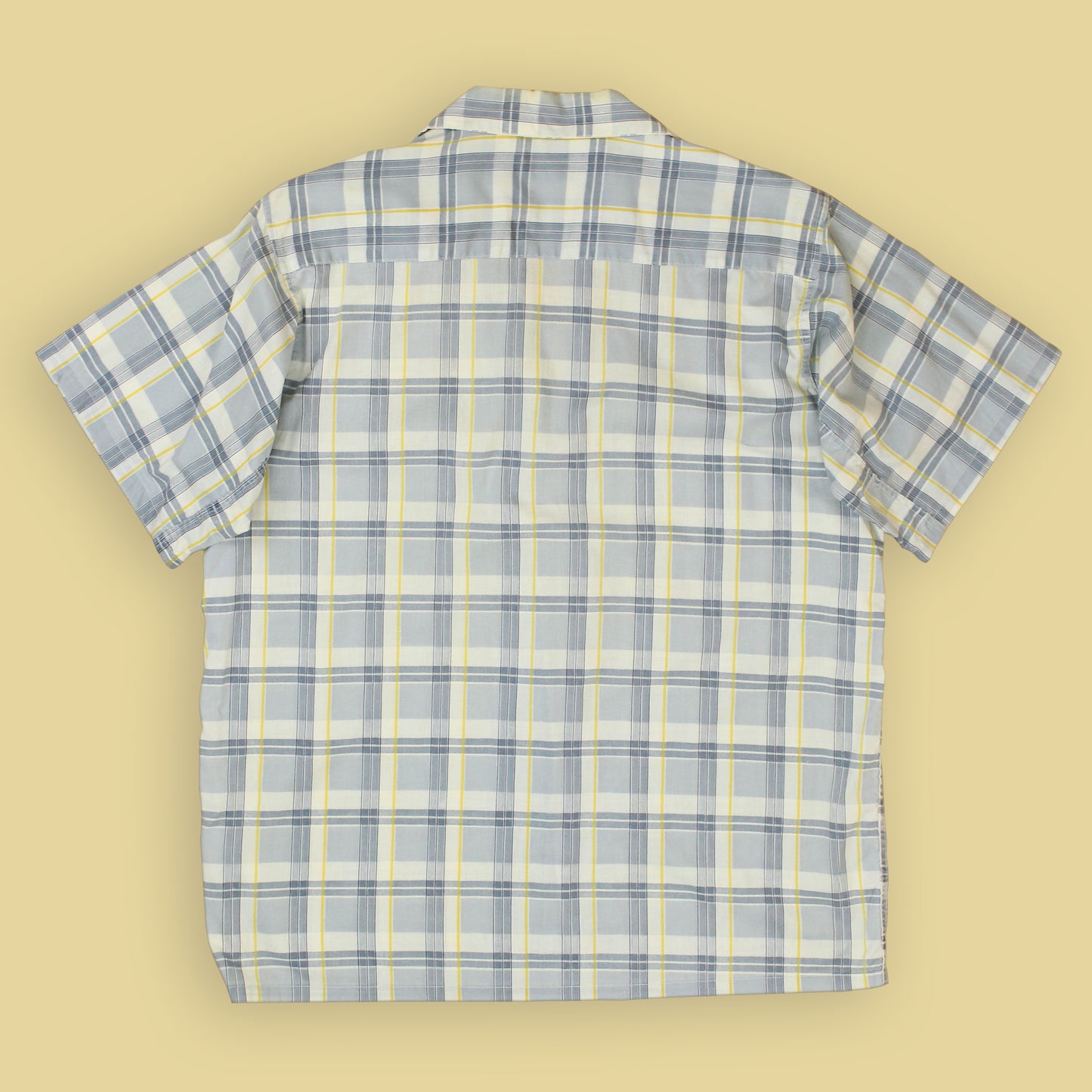 Distinctive Sportswear Printed Plaid Loop Collar Shirt