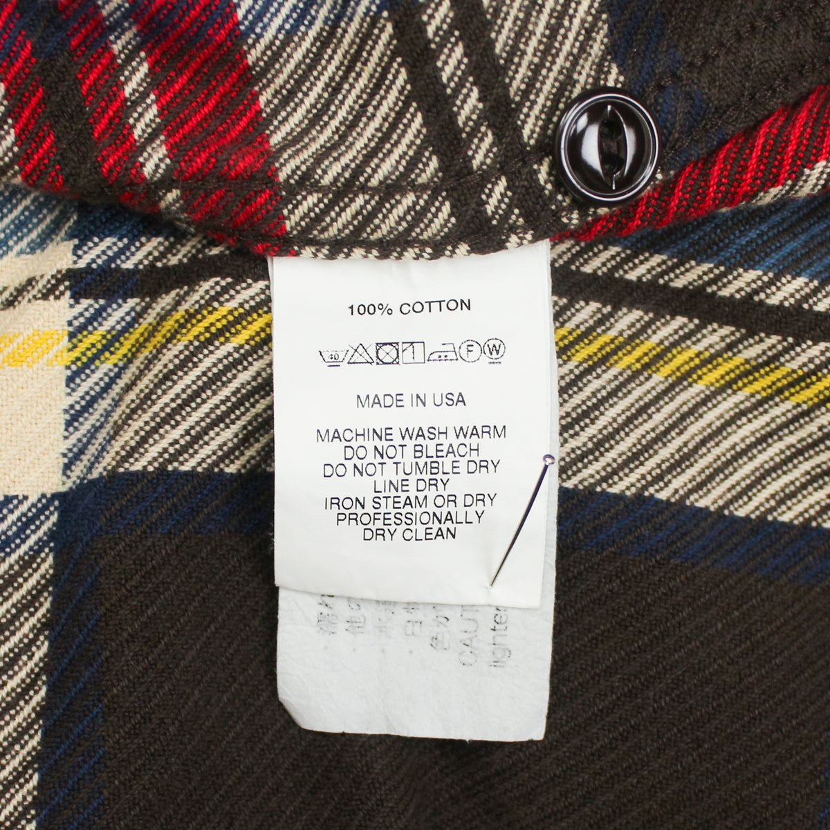 Engineered Garments Plaid Heavy Twill Flannel Cotton Cagoule Shirt Jacket