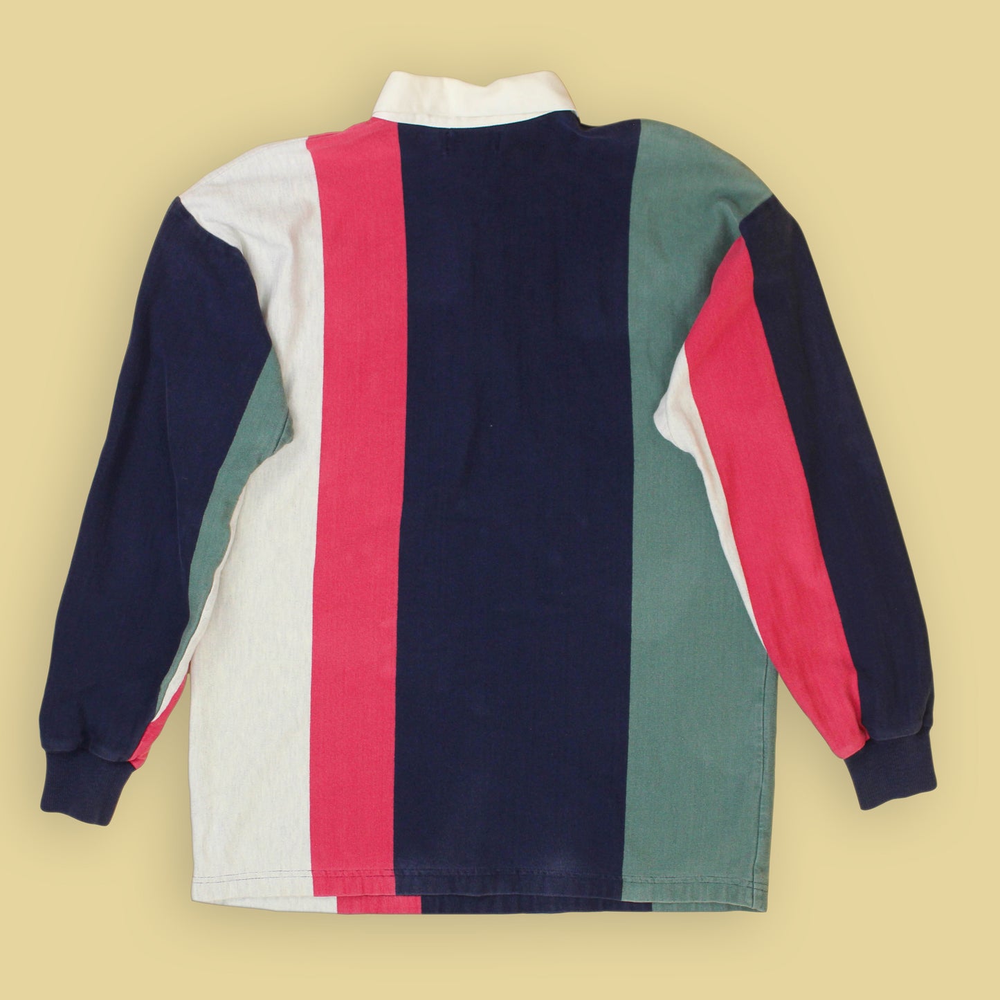 L.L. Bean Vertical Block Stripe Rugby Shirt