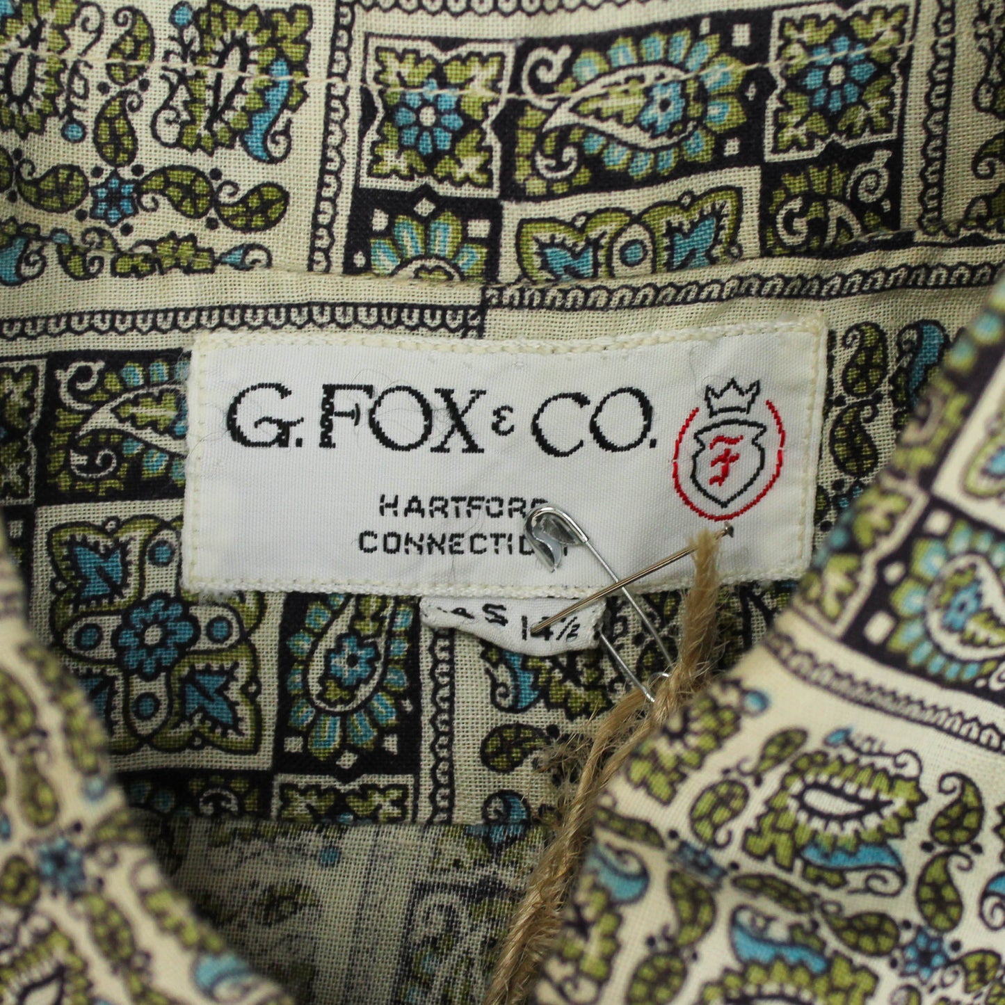 G. Fox & Co. Paisley Print Cotton Popover Shirt