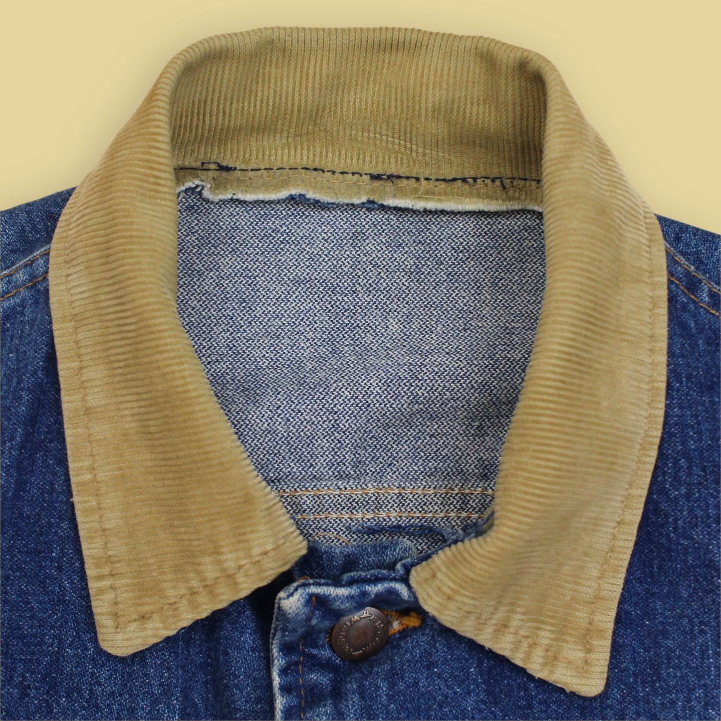 Wrangler Corduroy Collar Denim Jacket
