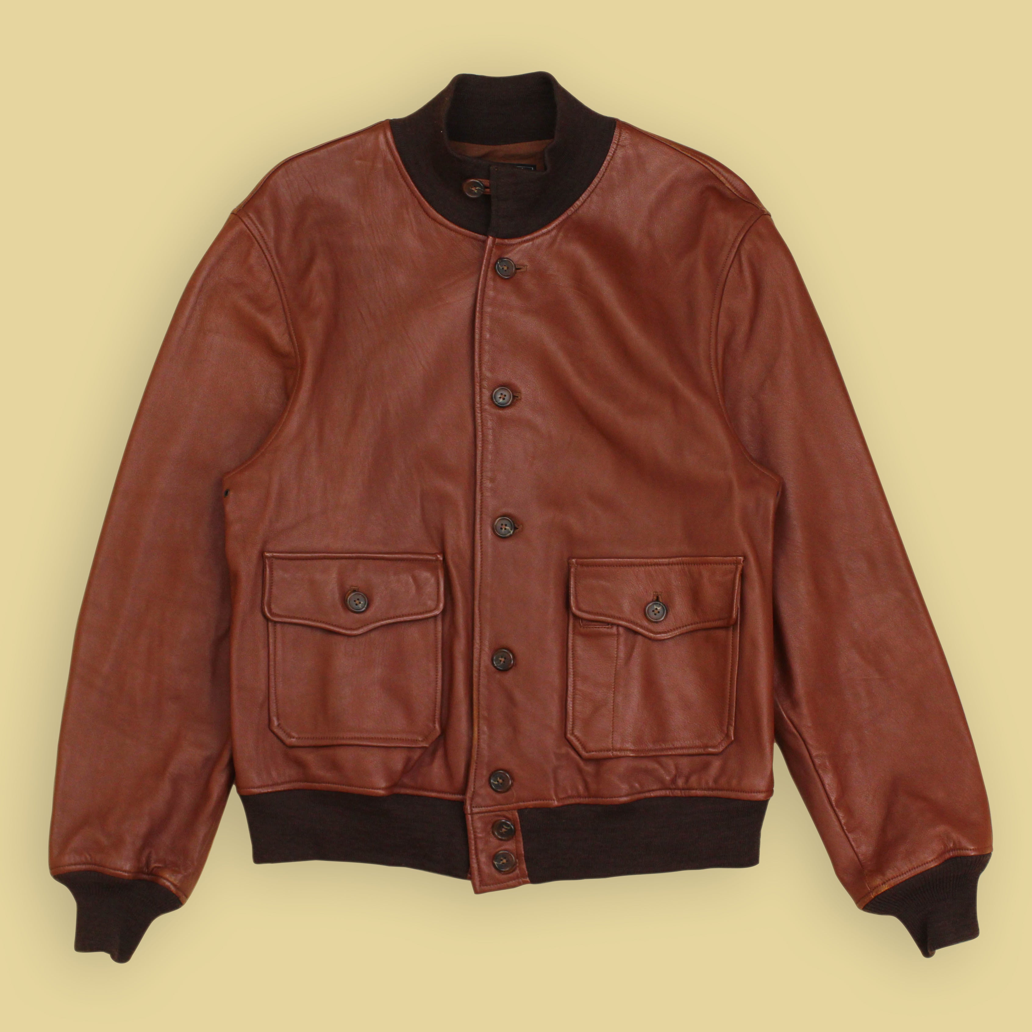 G-1 time&tide☆羊革☆leather ‘bomber jacket Willis & Geiger Type A-1 Leather Bomber Jacket – Stylebidder