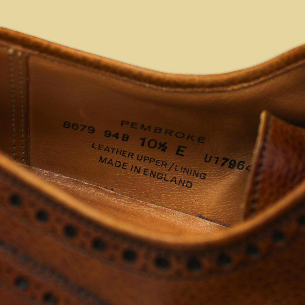Crockett & Jones Scotch Grain Pembroke Short Wing Bluchers UK 10.5