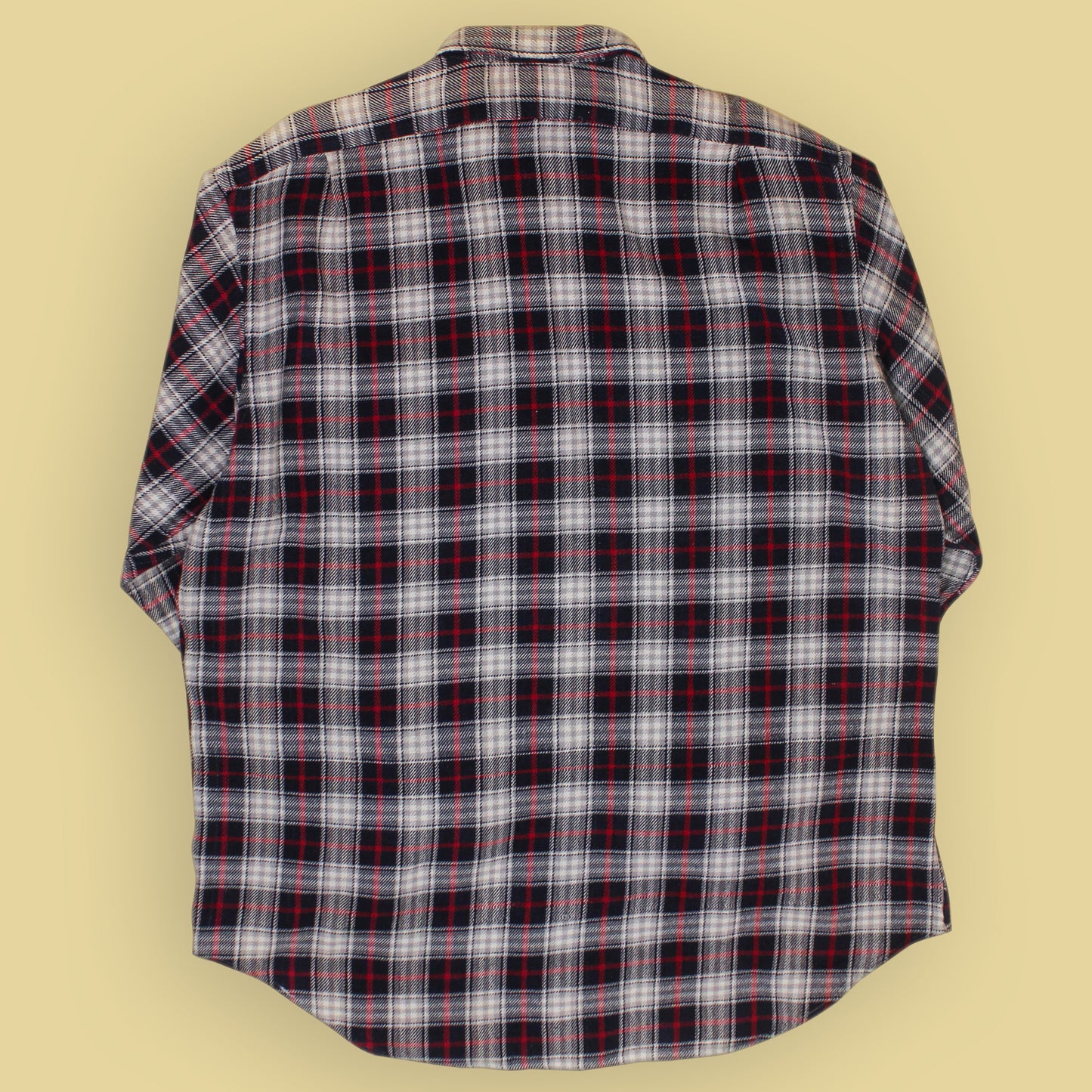 Double RL Plaid Cotton Flannel Work Shirt