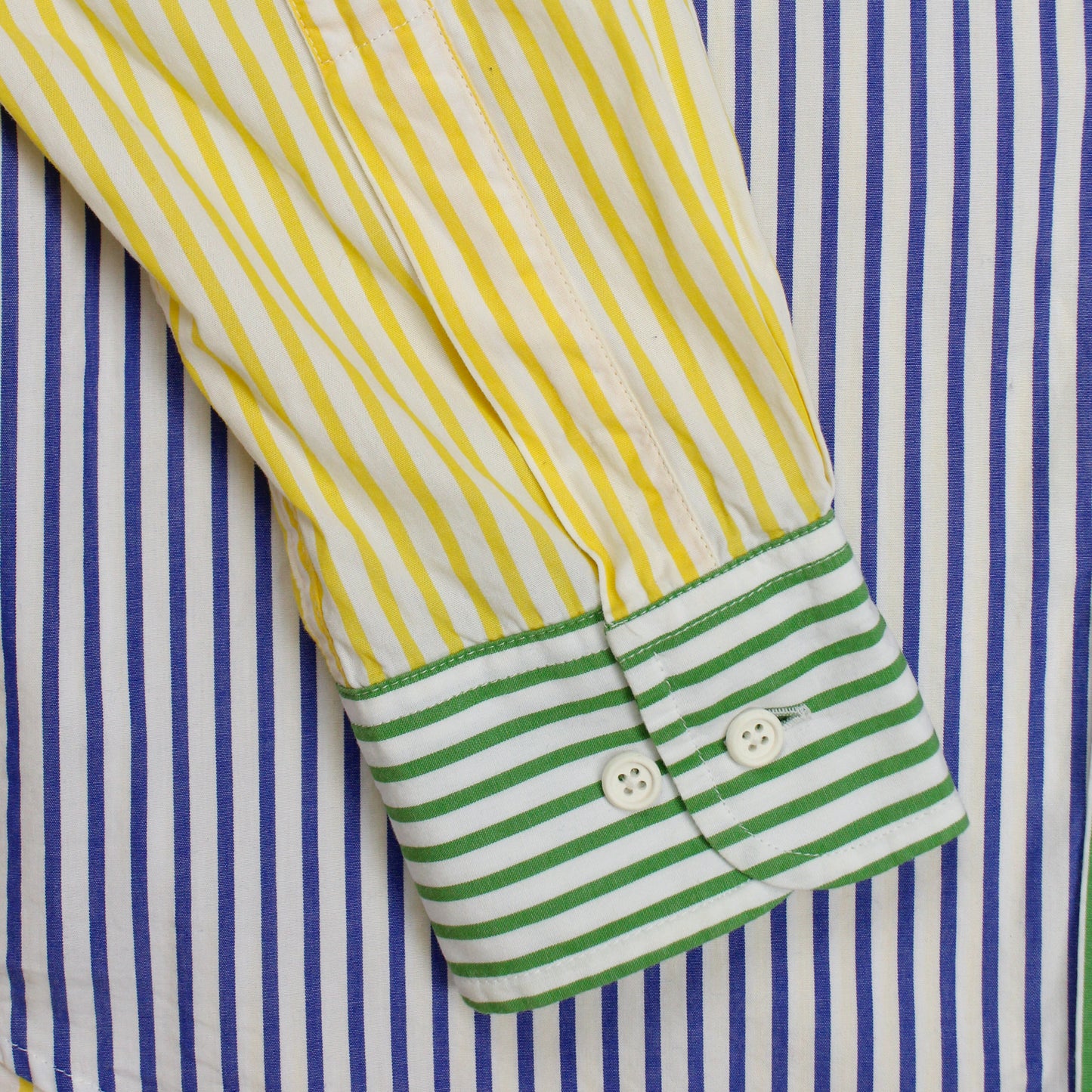 Rowing Blazers Mismatched Bengal Stripe Button-Down "Fun" Shirt