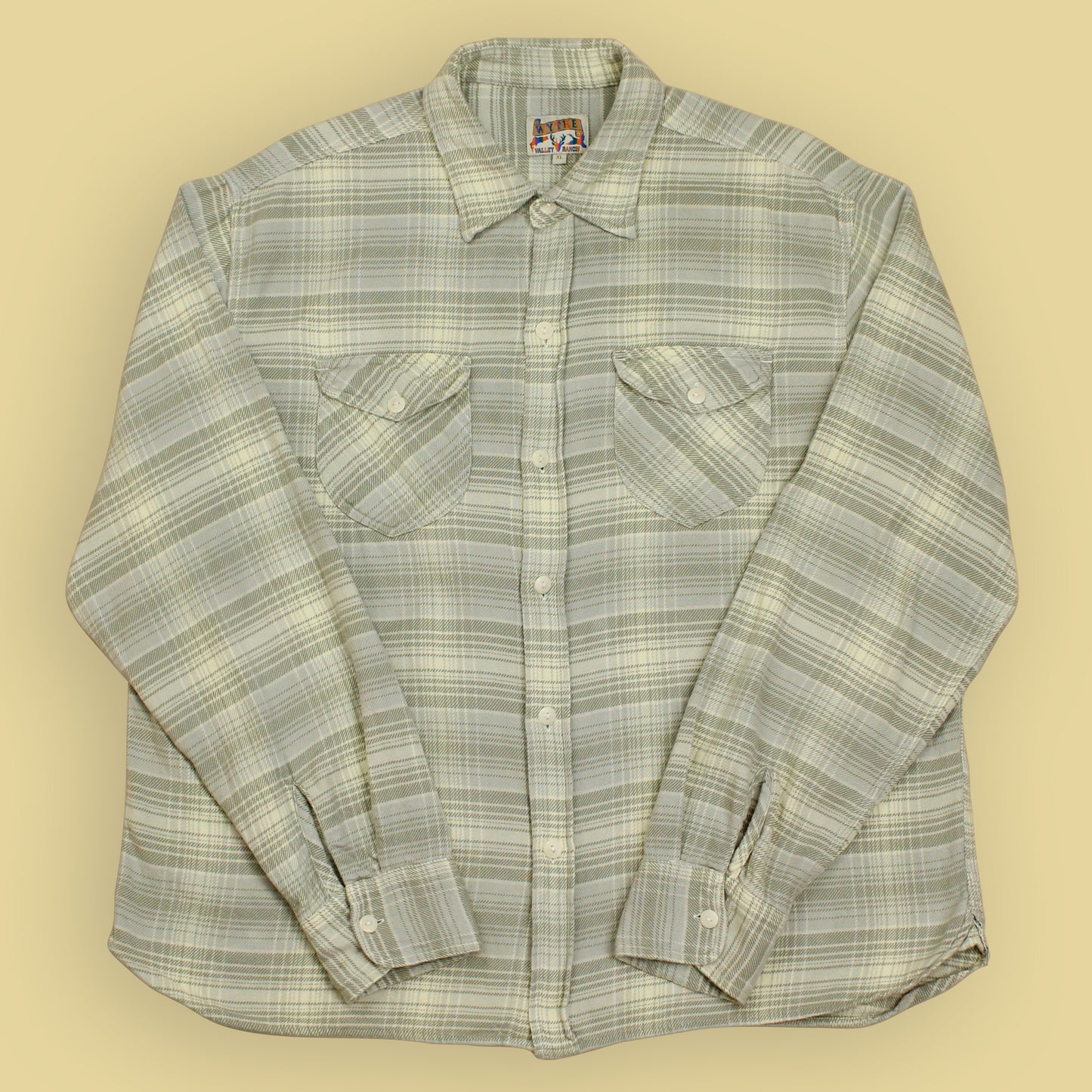 Wythe Warming Sage Plaid Flannel Work Shirt