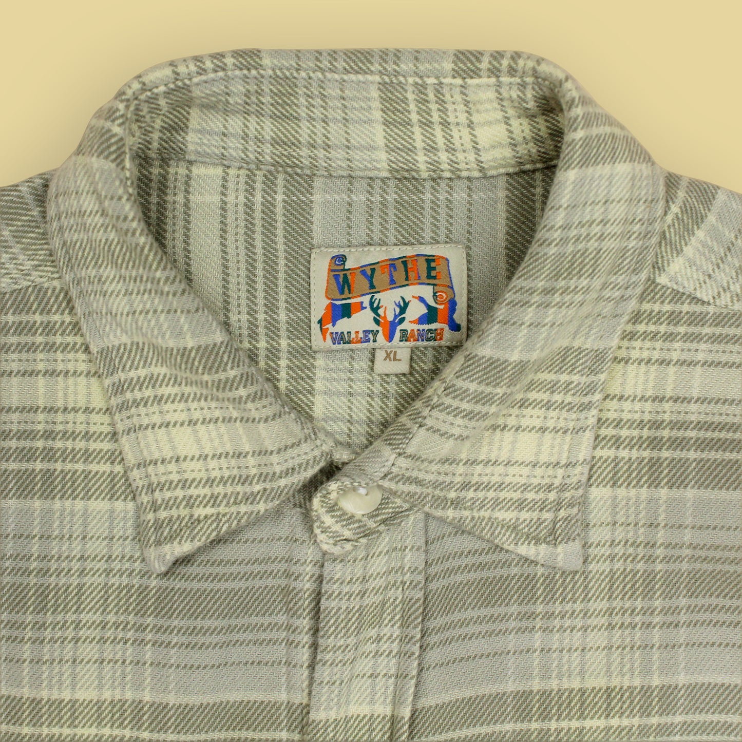 Wythe Warming Sage Plaid Flannel Work Shirt