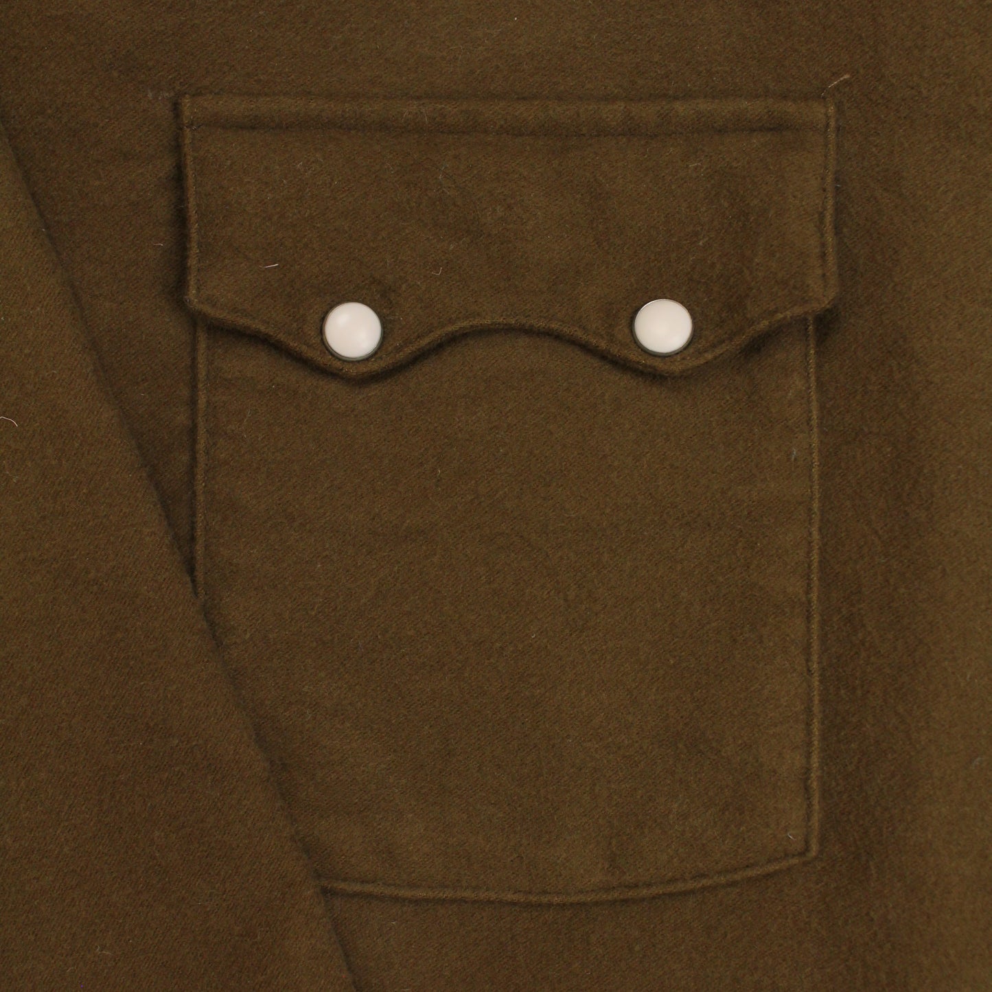Wythe Bear Brown Moleskin Cotton Pearl Snap Western Shirt
