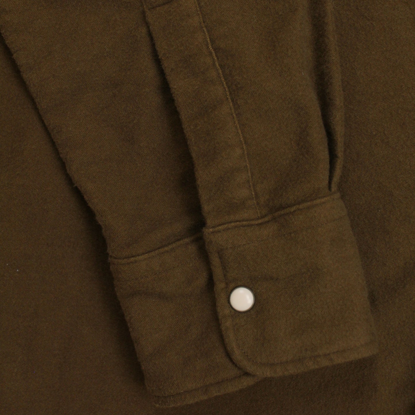 Wythe Bear Brown Moleskin Cotton Pearl Snap Western Shirt