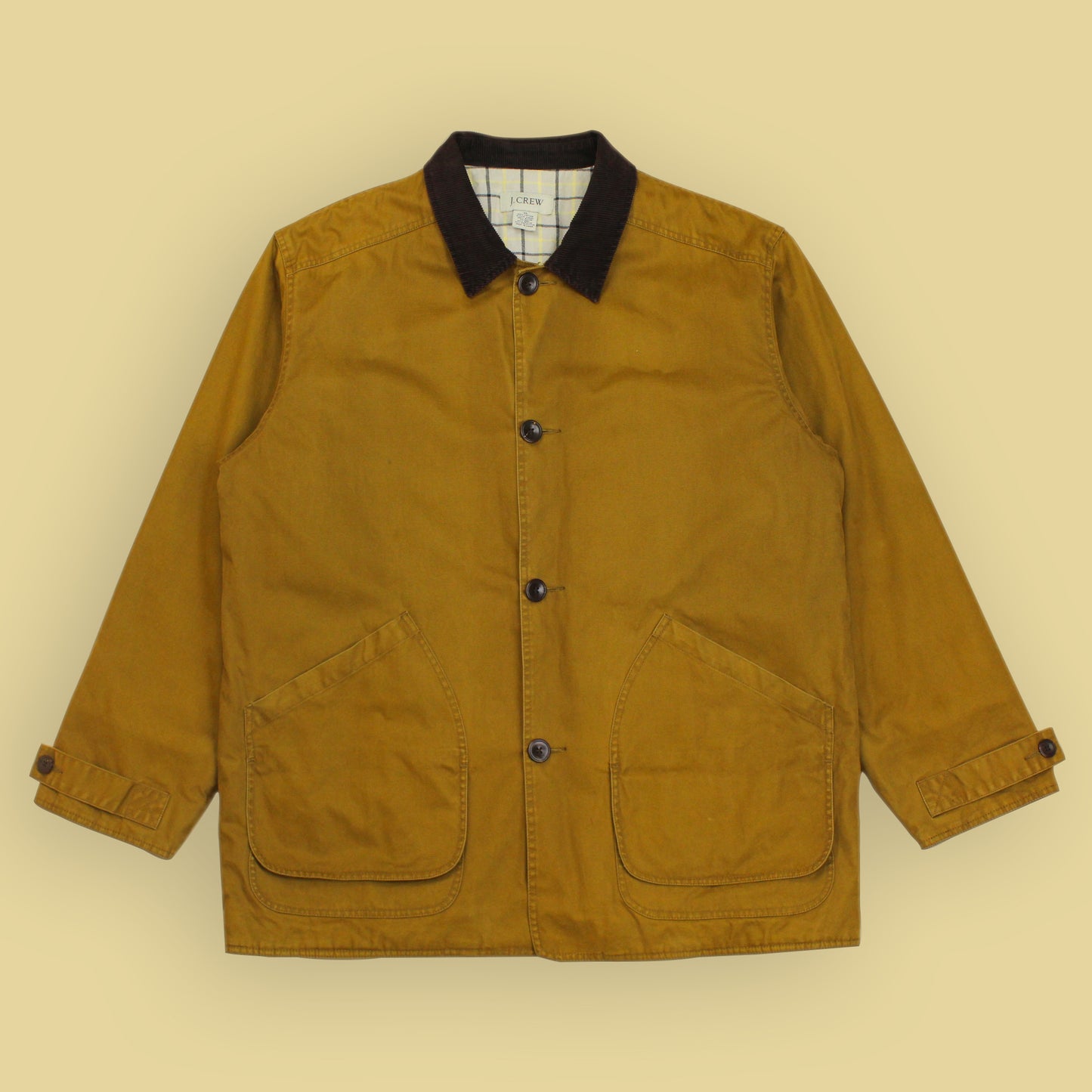 J. Crew Cotton Canvas Flannel Lined Barn Coat