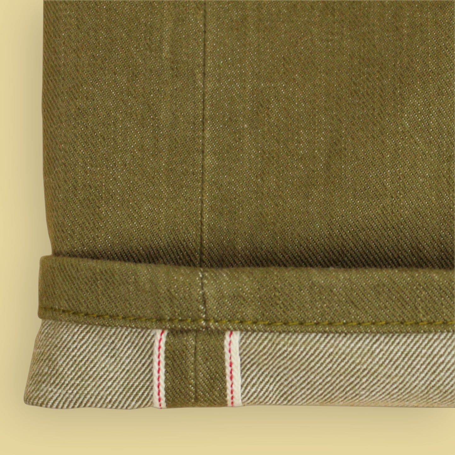 Naked & Famous x Tenue De Nimes 13oz Olive Selvedge Denim Skinny Guy Jeans