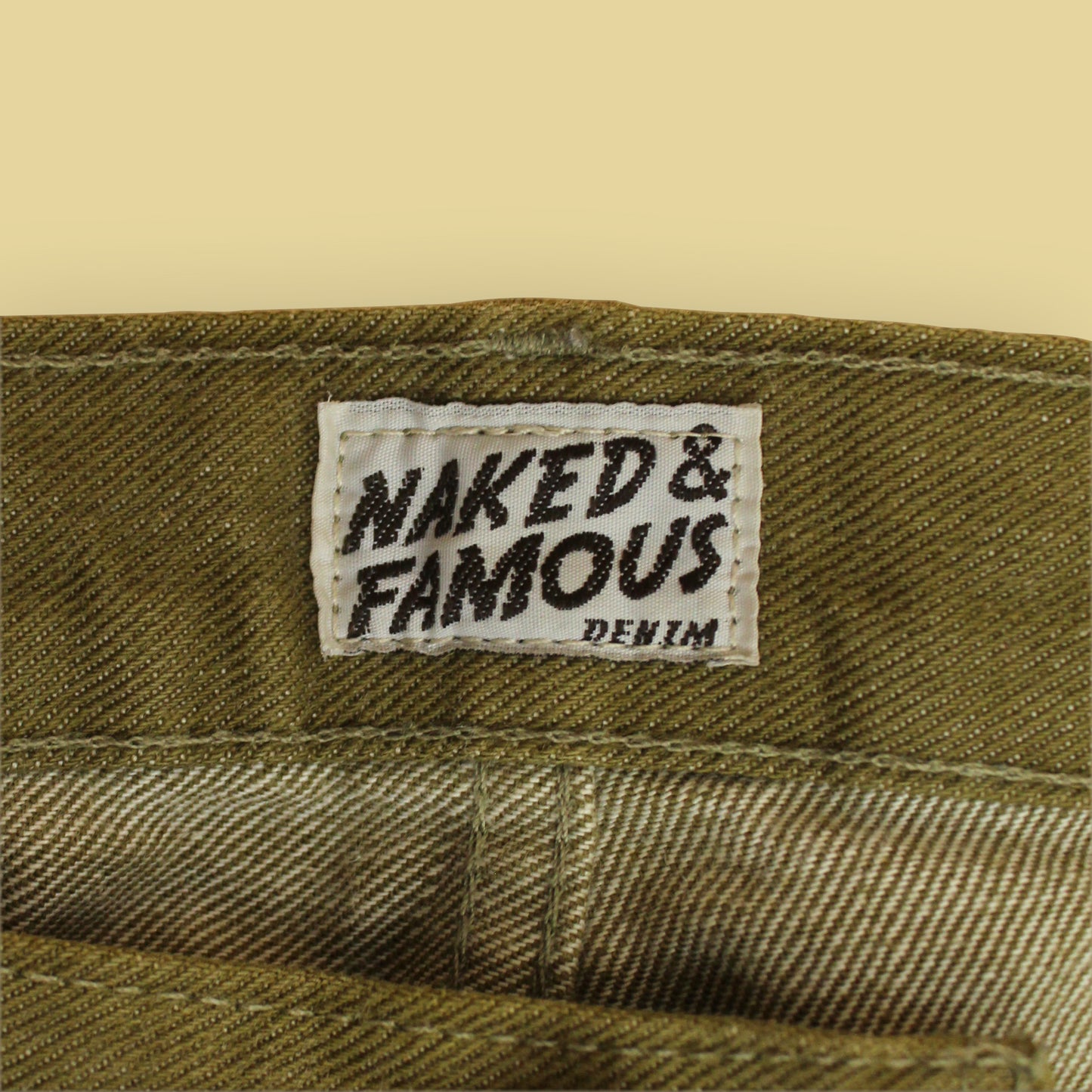 Naked & Famous x Tenue De Nimes 13oz Olive Selvedge Denim Skinny Guy Jeans