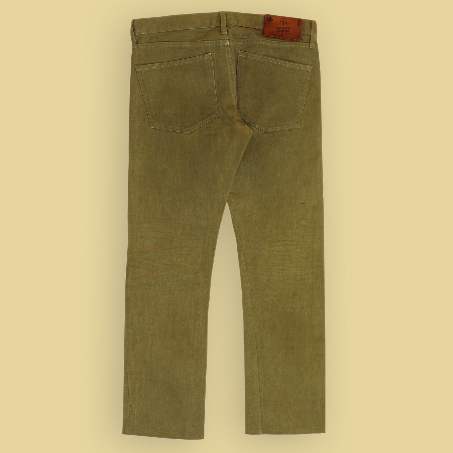 Naked & Famous x Tenue De Nimes 13oz Olive Selvedge Denim Skinny Guy Jeans