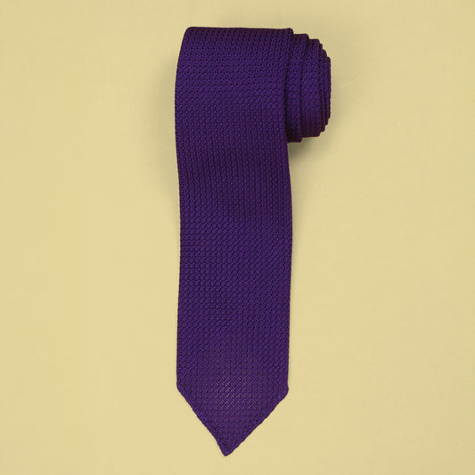 Drake's Large Knot Silk Grenadine Hand Rolled Tie