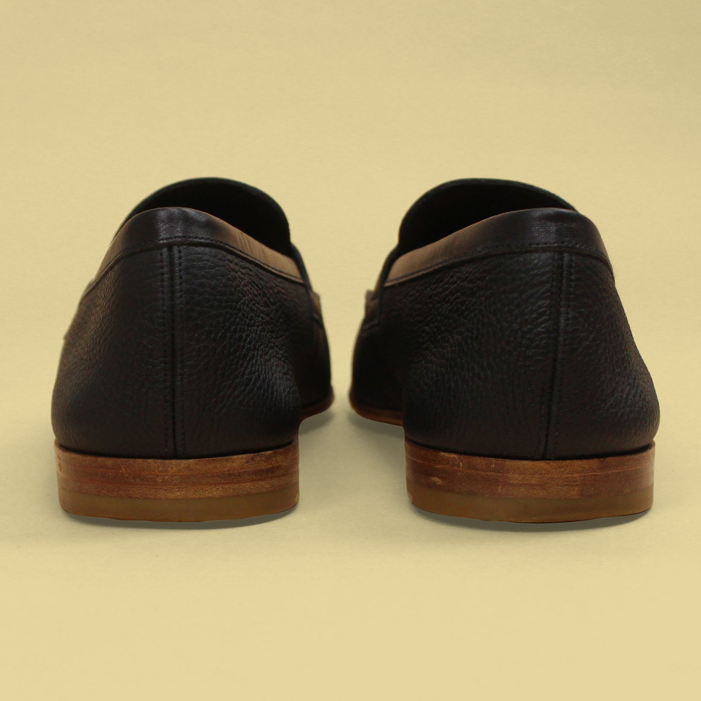 J.M. Weston Pebble Grain Leather Le Moc Loafers