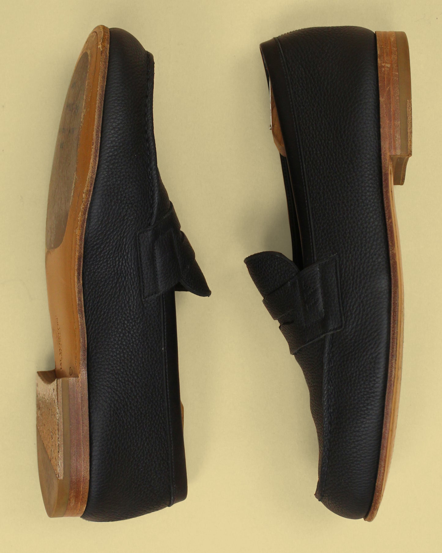 J.M. Weston Pebble Grain Leather Le Moc Loafers