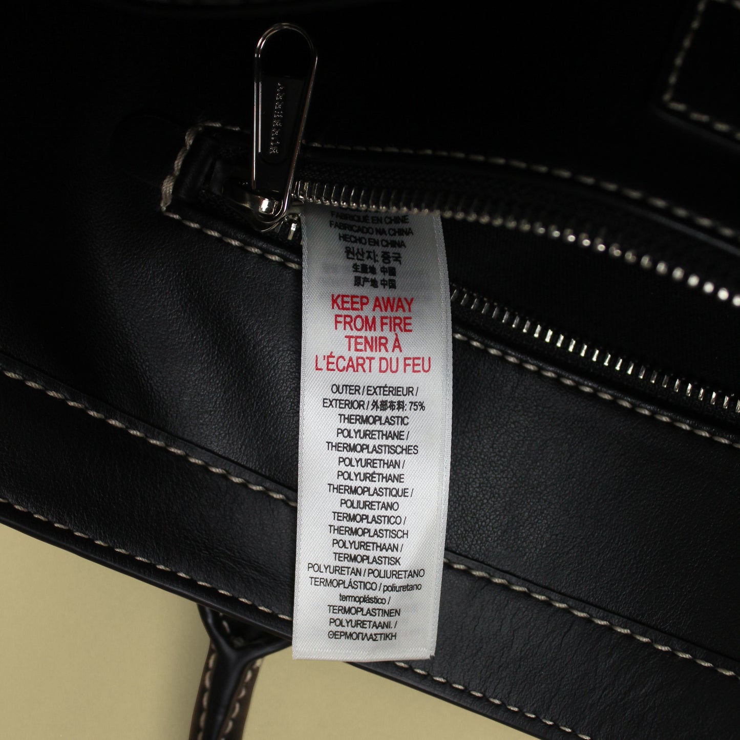 Burberry London Denny Slim Check E-Canvas Tote Bag