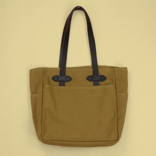 Filson Rugged Twill Leather Strap Tote Bag