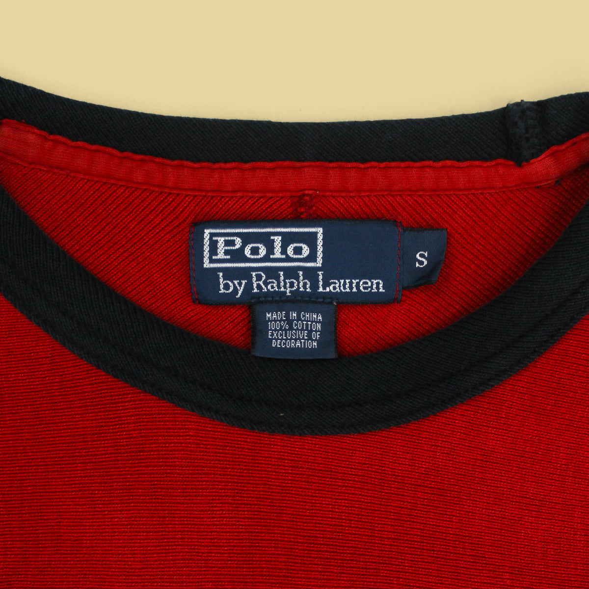 Polo Ralph Lauren 1908 Applique Football Jersey Style Long Sleeve T-Shirt