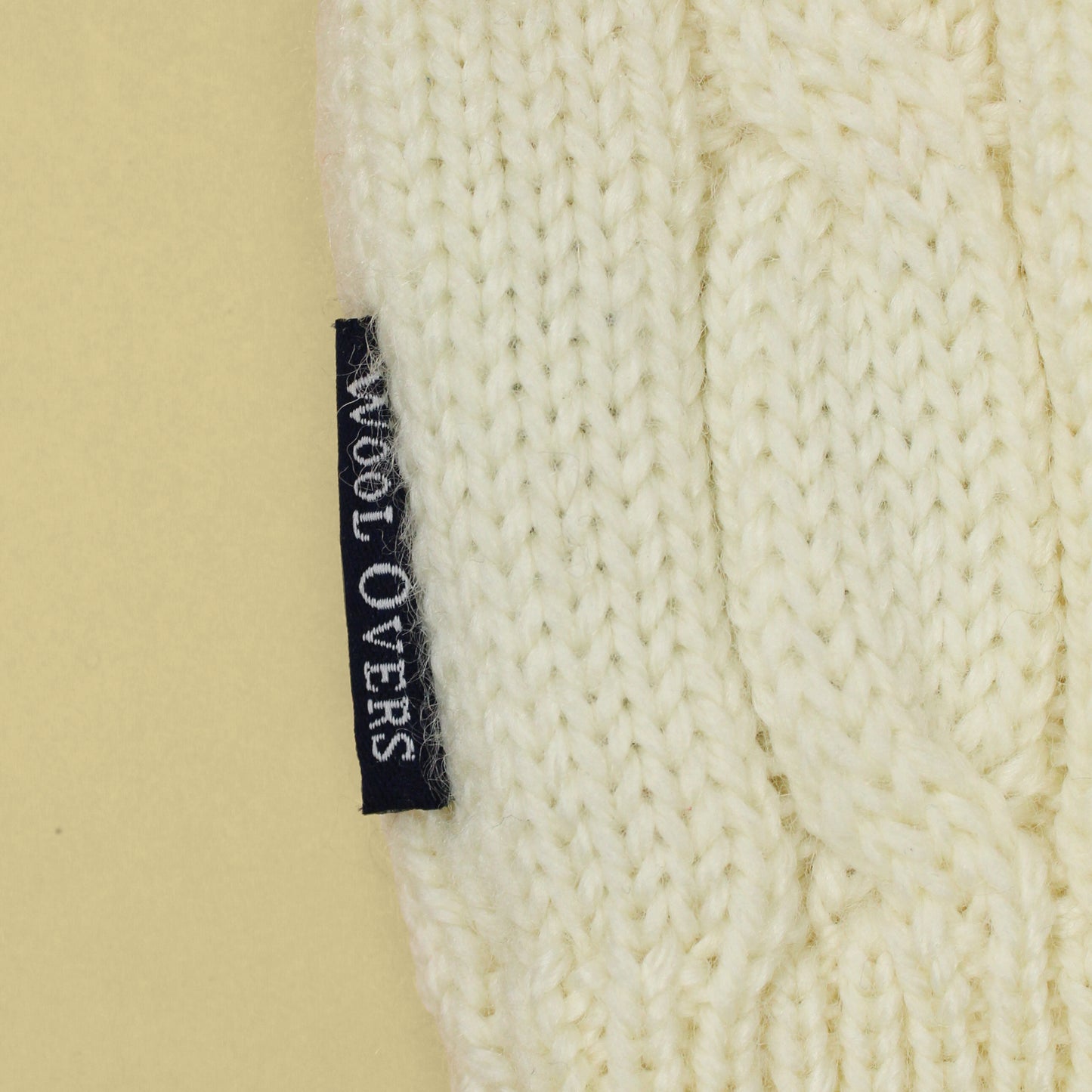 Woolovers Wool Aran Knit Crewneck Fisherman Sweater