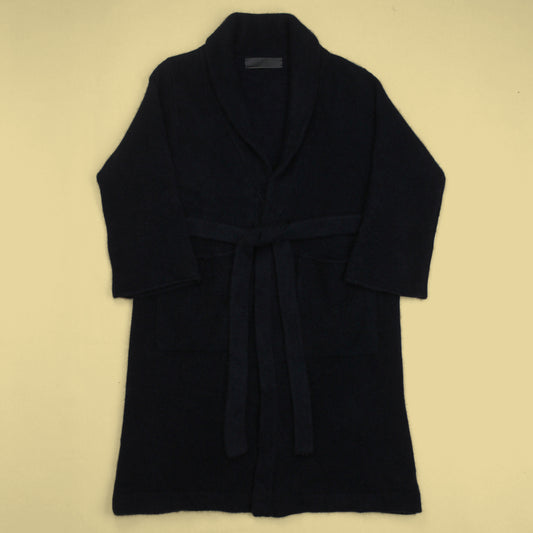 The Elder Statesmen Cashmere Knit Belted Robe