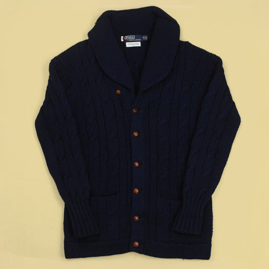 Polo Ralph Lauren Cable Knit Wool Shawl Collar Cardigan
