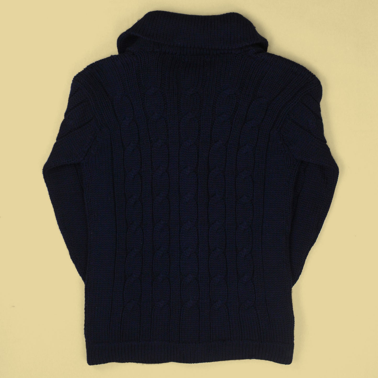 Polo Ralph Lauren Cable Knit Wool Shawl Collar Cardigan