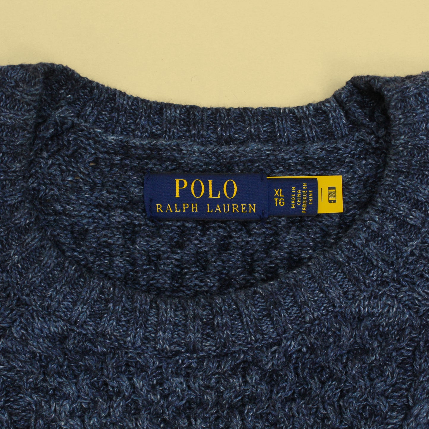 Polo Ralph Lauren Cotton Cable Knit Crewneck Fisherman Sweater