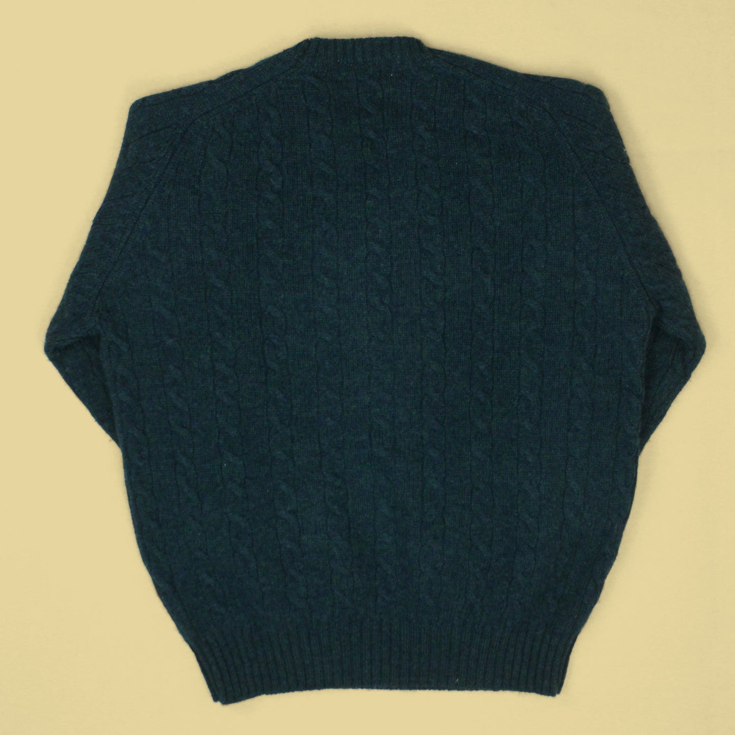 Archie Brown & Son Shetland Cable Knit Crewneck Sweater