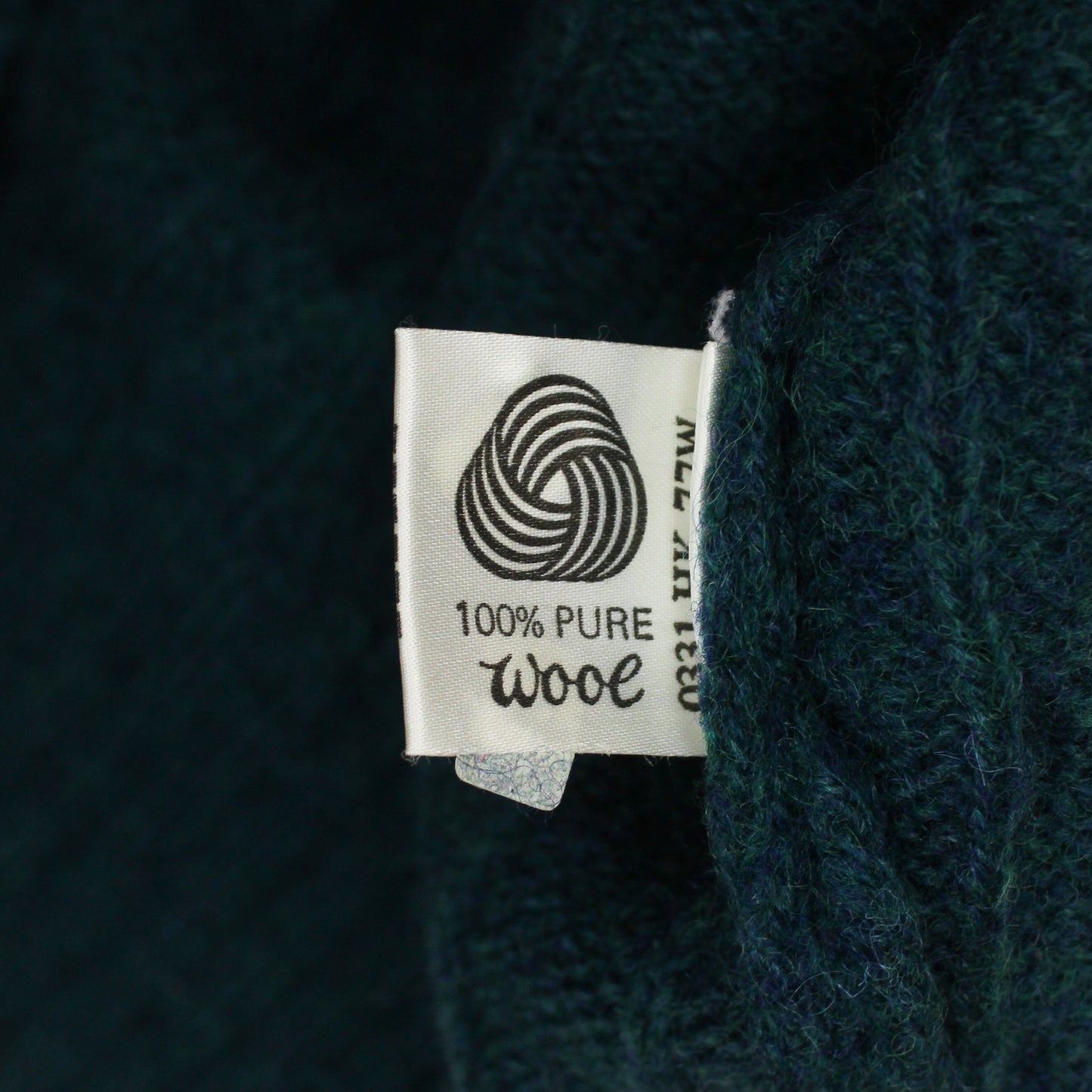 Archie Brown & Son Shetland Cable Knit Crewneck Sweater