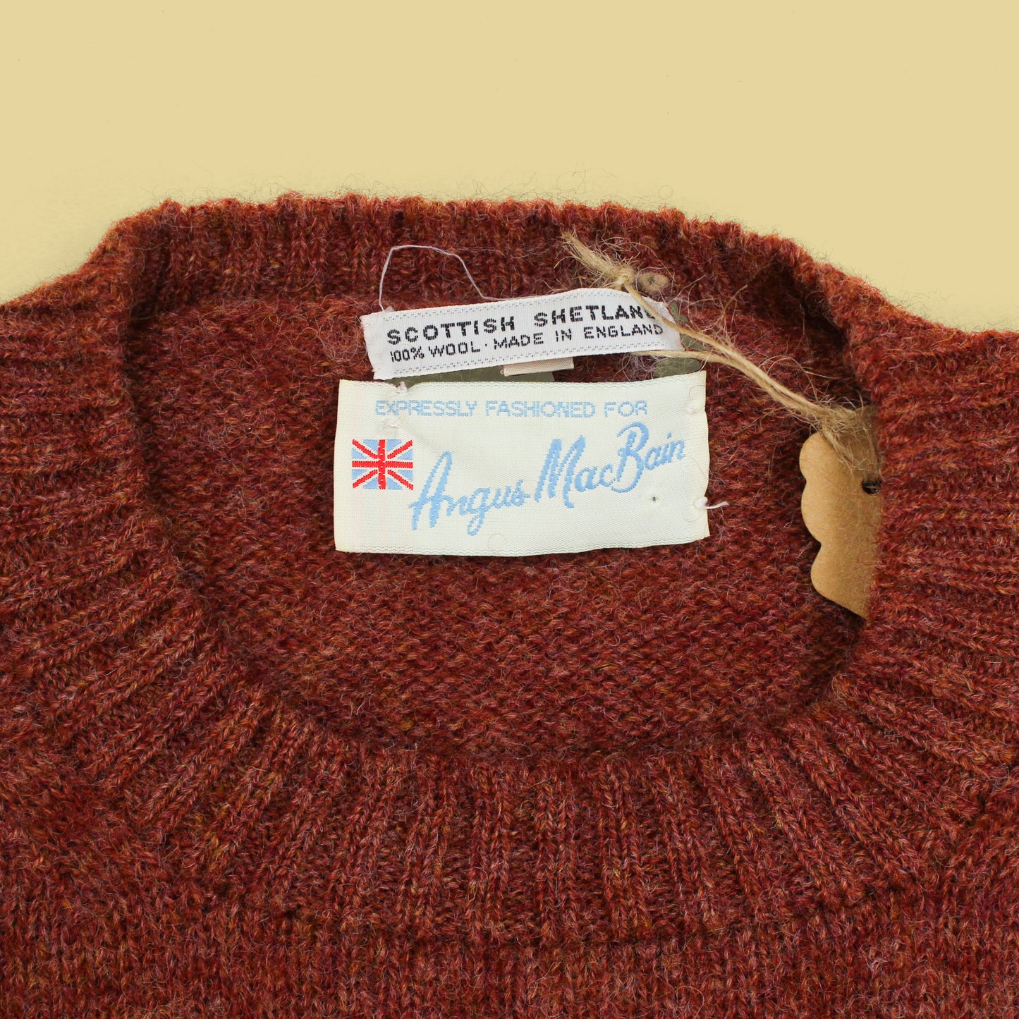 Angus MacBain Shetland Wool Crewneck Sweater