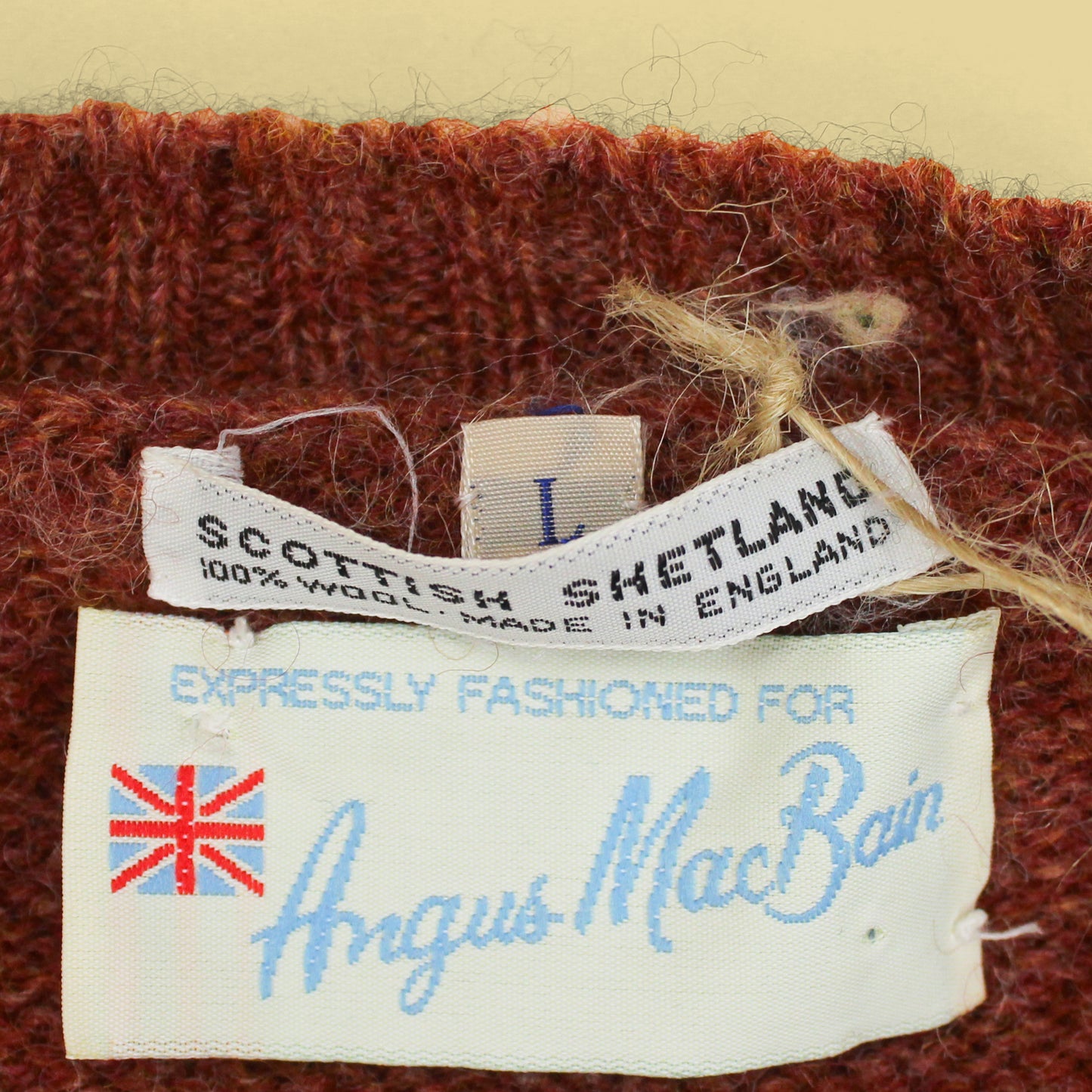 Angus MacBain Shetland Wool Crewneck Sweater