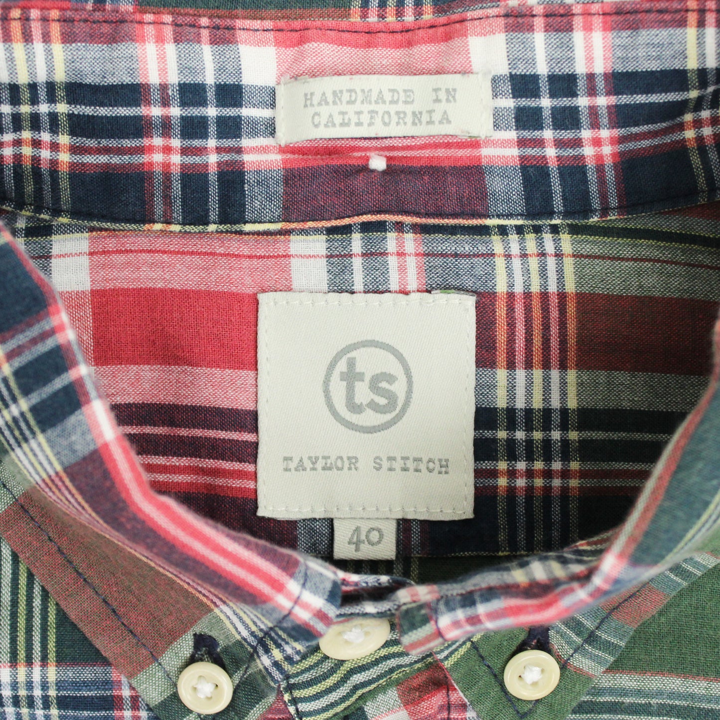 Taylor Stitch Madras Button Down Shirt