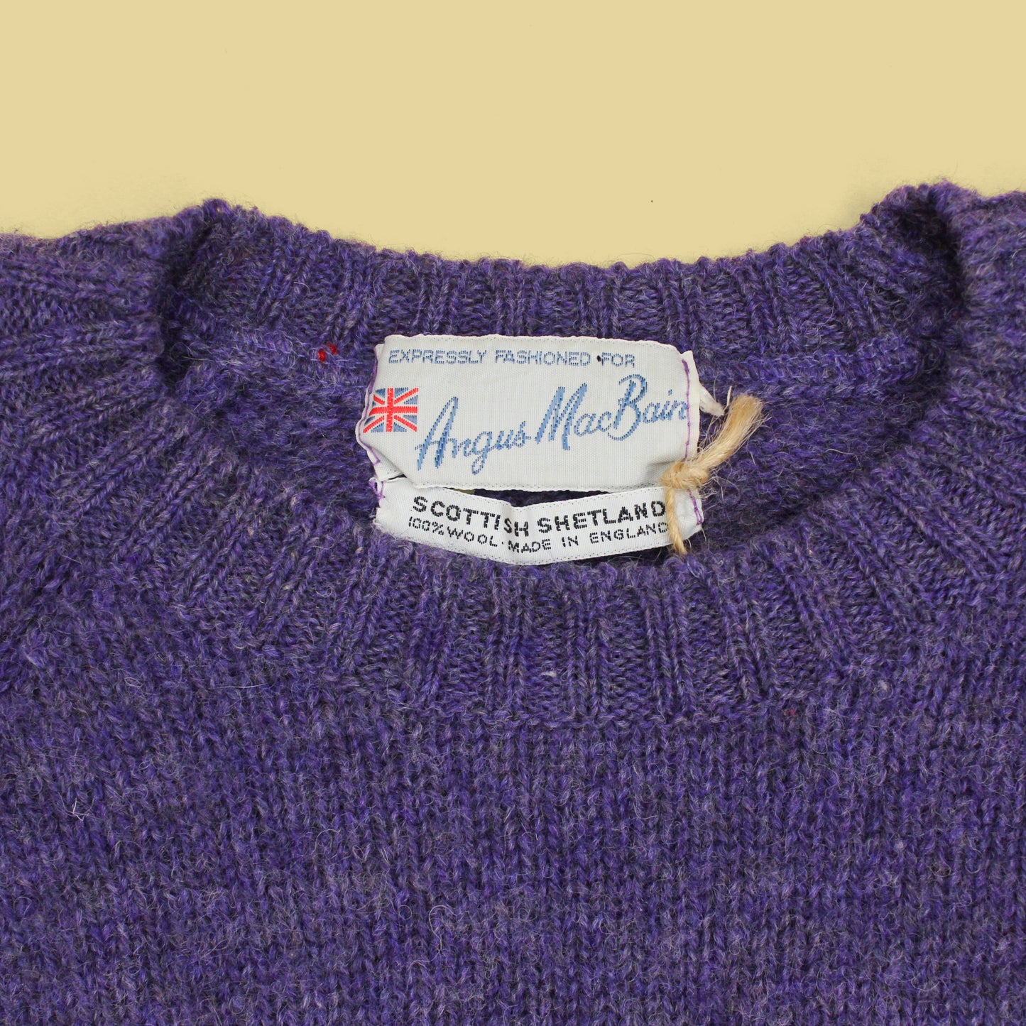 Angus MacBain Shetland Wool Crewneck Sweater