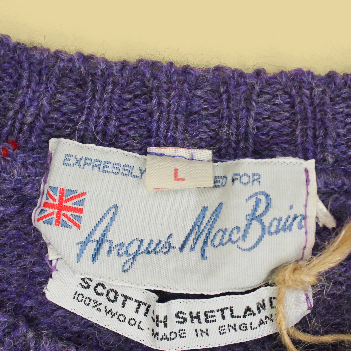 Angus MacBain Shetland Wool Crewneck Sweater
