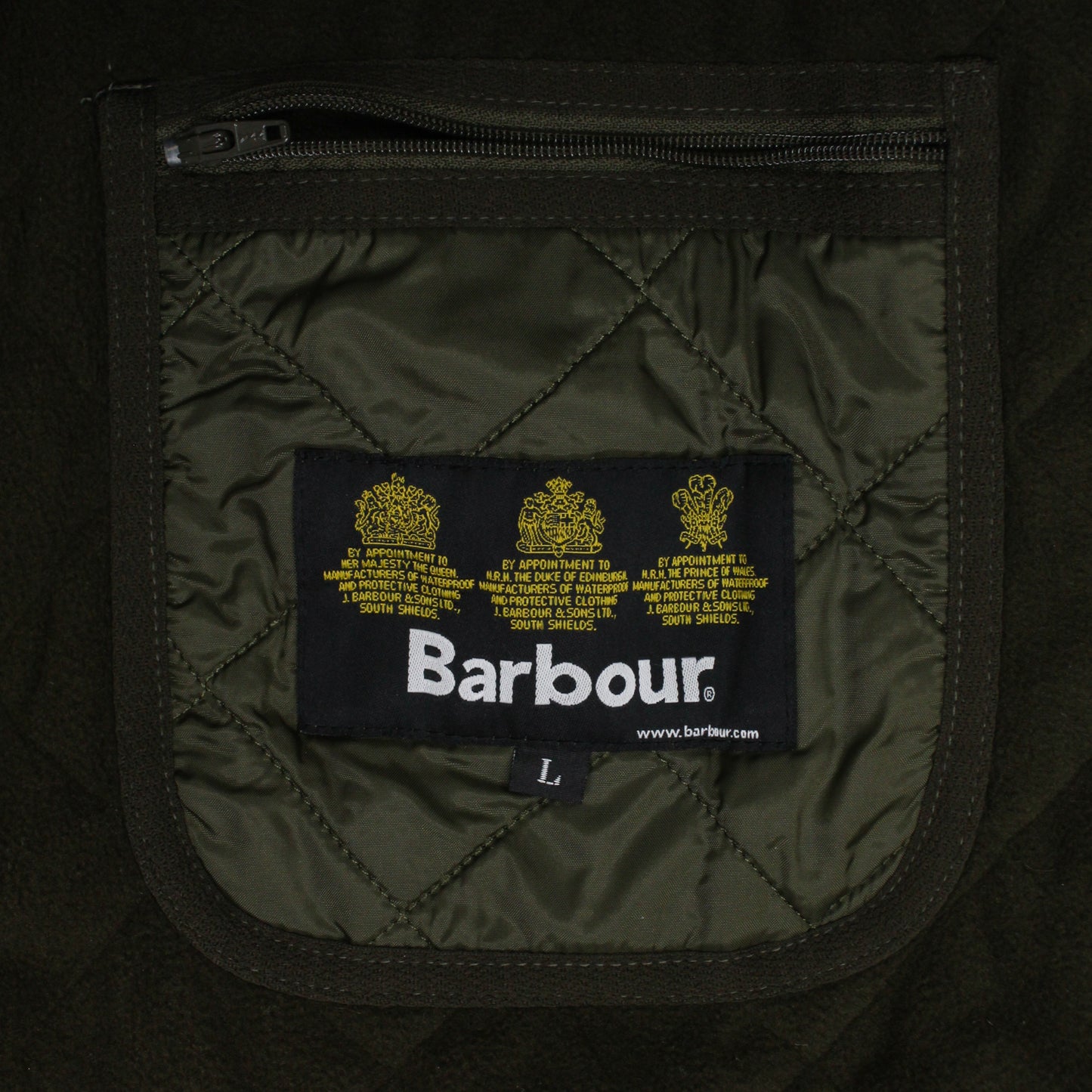 Barbour Polarquilt Zip-In Liner Waistcoat Vest
