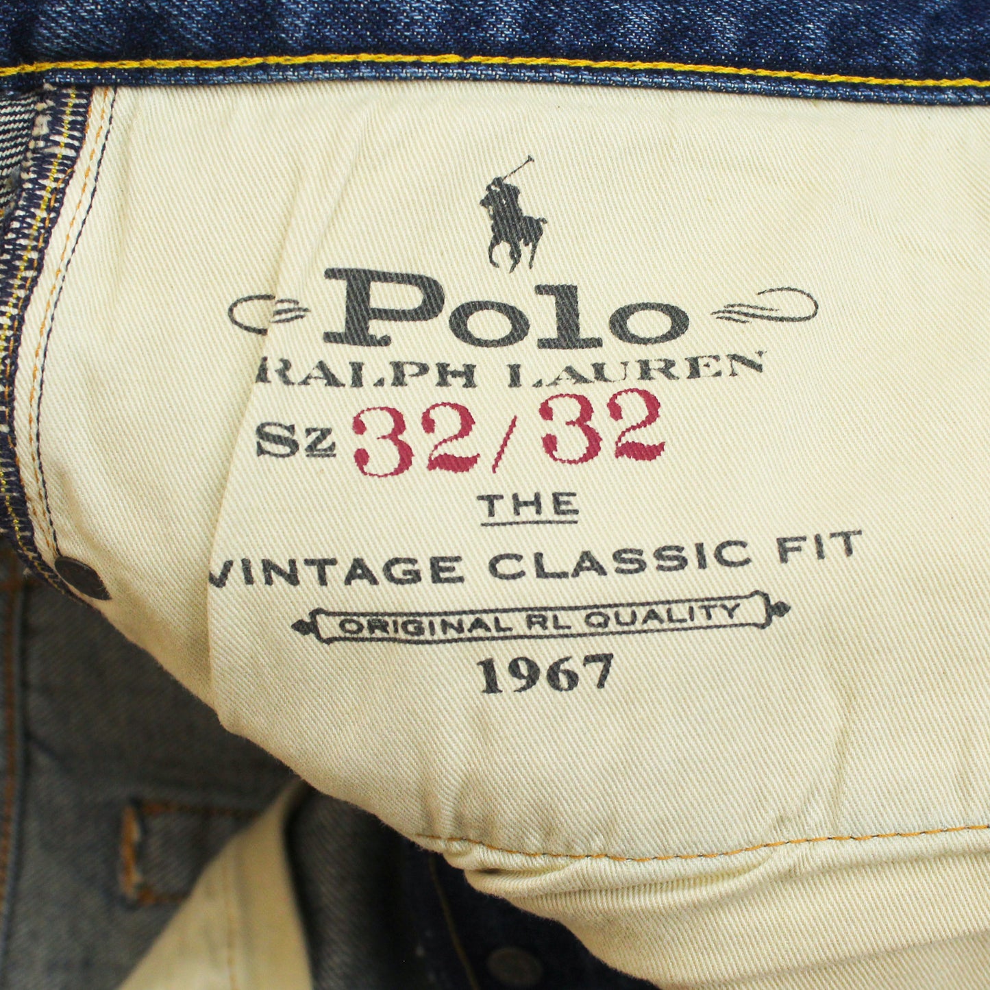 Polo Ralph Lauren Washed Denim Vintage Classic Fit Jeans