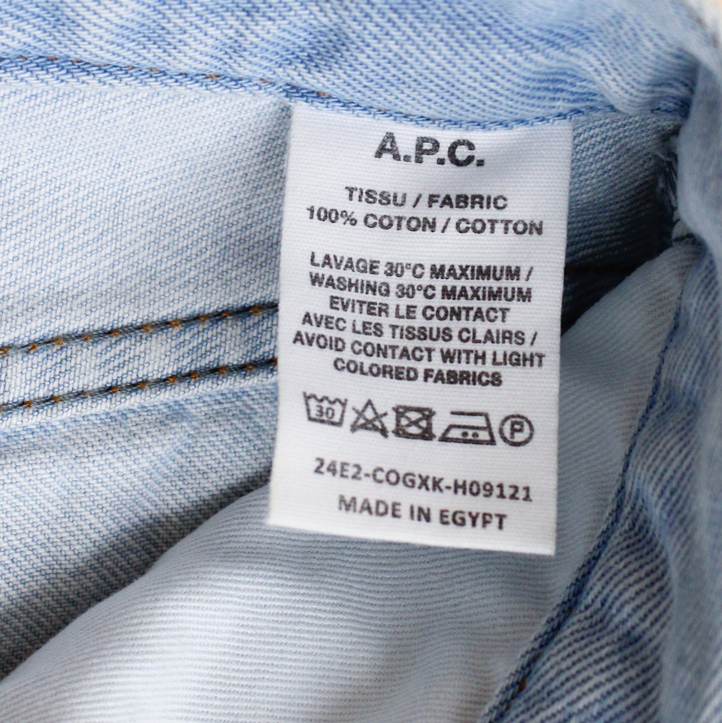 A.P.C. Stonewashed Denim Martin Jeans