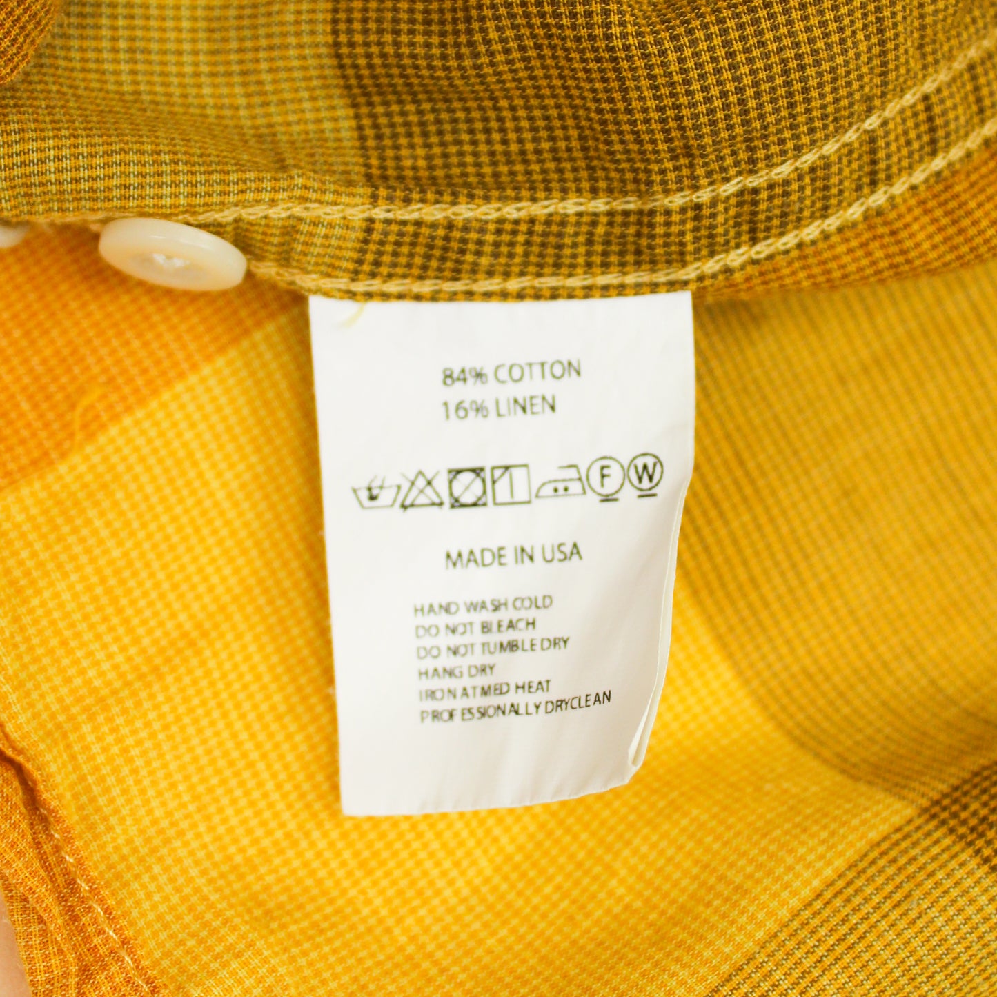 Engineered Garments Check Cotton Linen Camp Shirt