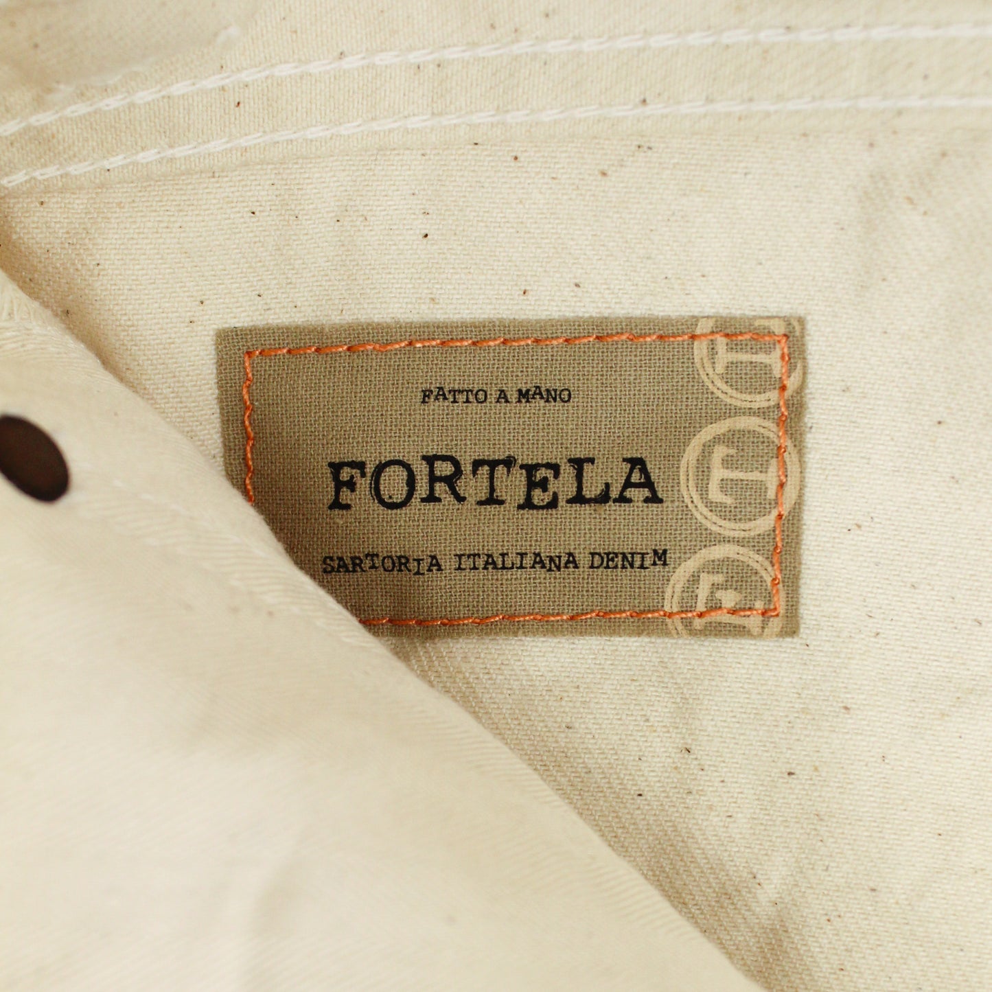 Fortela Ecru Selvedge Denim Jeans